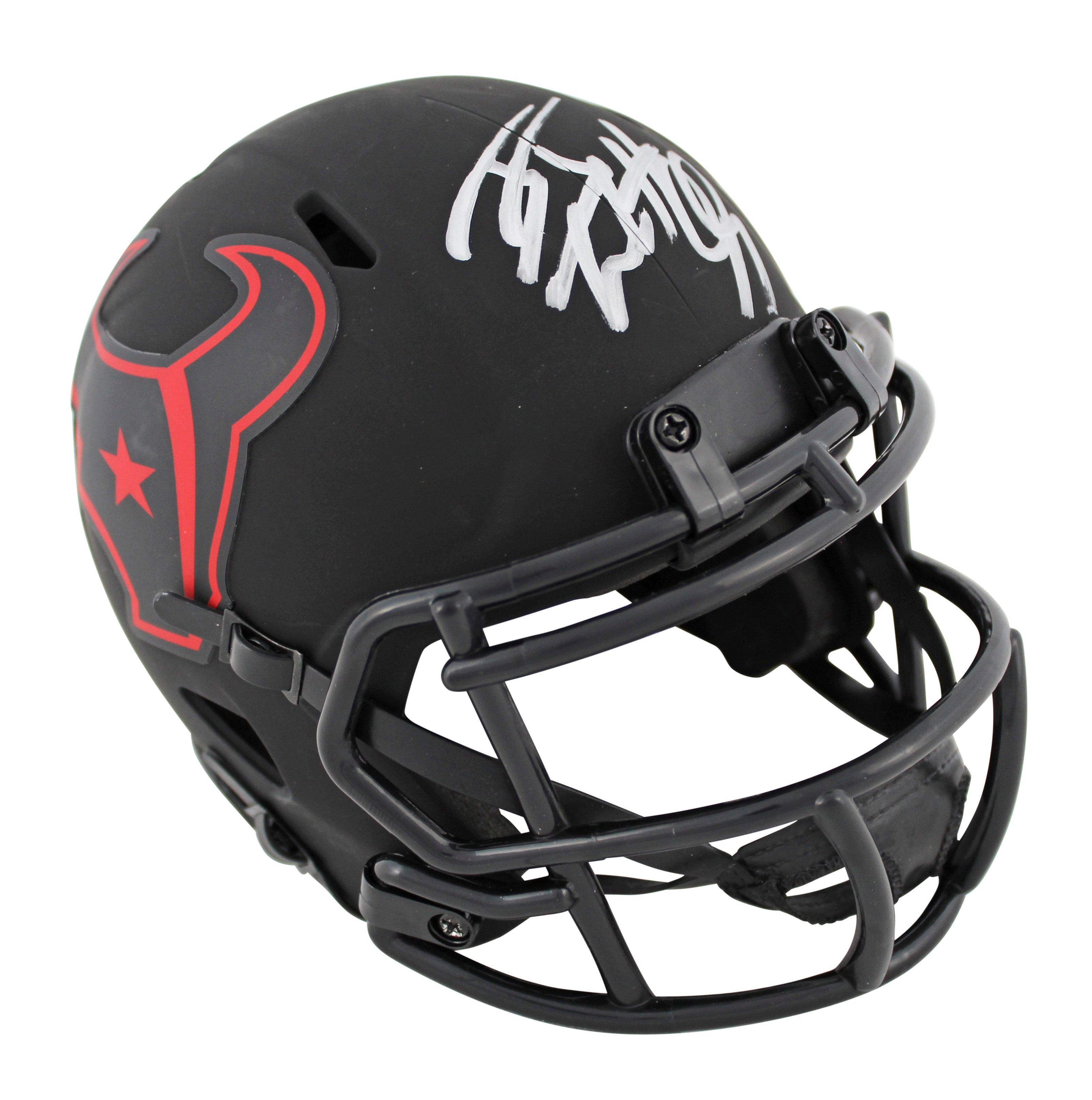 Texans J.J. Watt Authentic Signed Eclipse Speed Mini Helmet BAS Witnessed