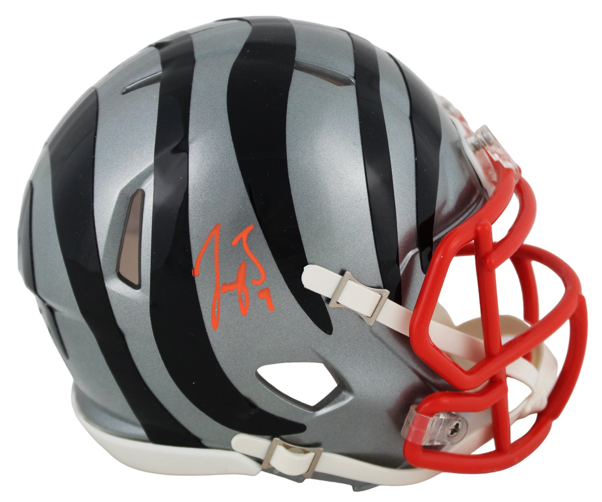 Bengals Joe Burrow Authentic Signed Flash Speed Mini Helmet Fanatics #B457677