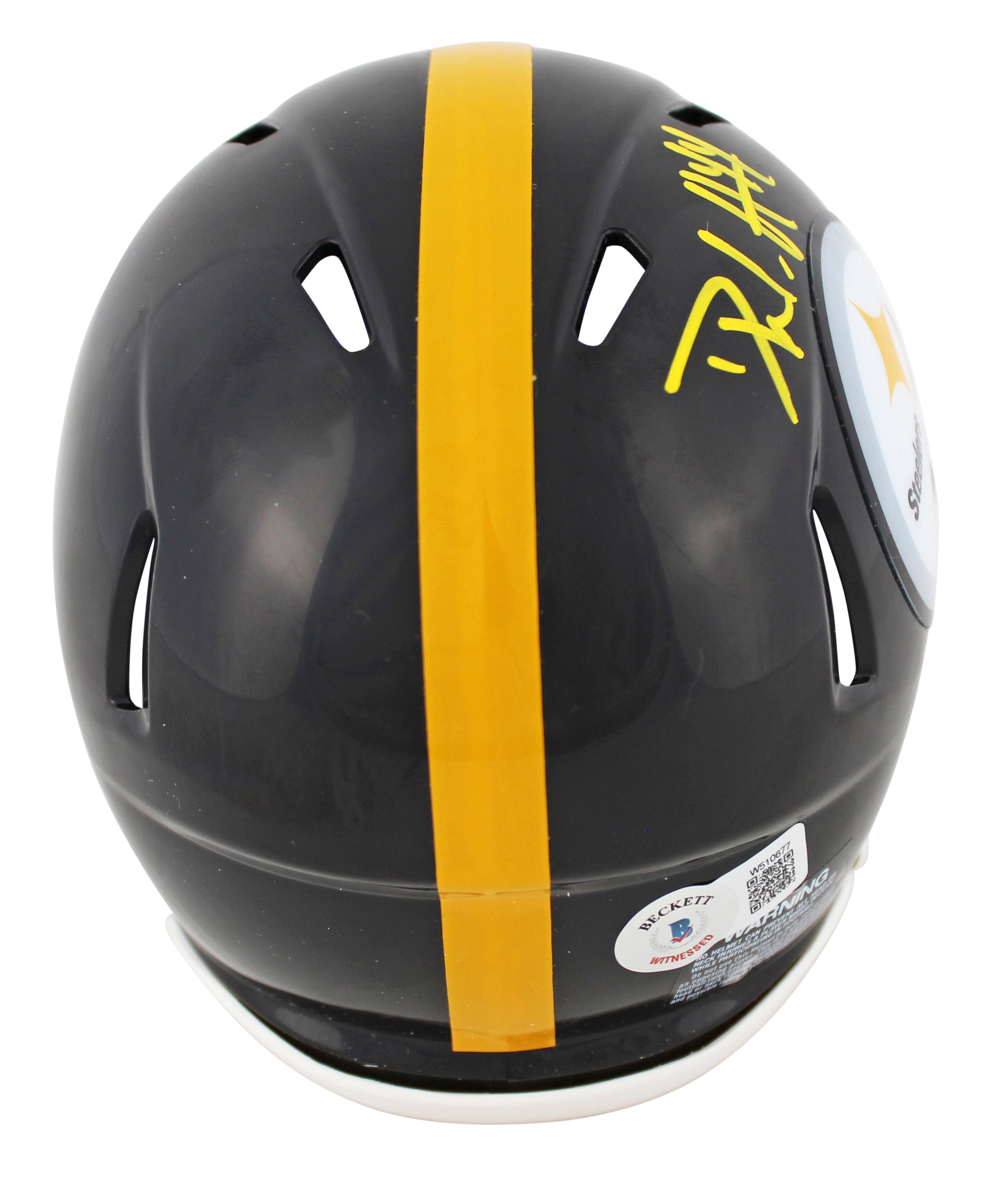 Steelers Derek Watt Authentic Signed Speed Mini Helmet Autographed BAS Witnessed