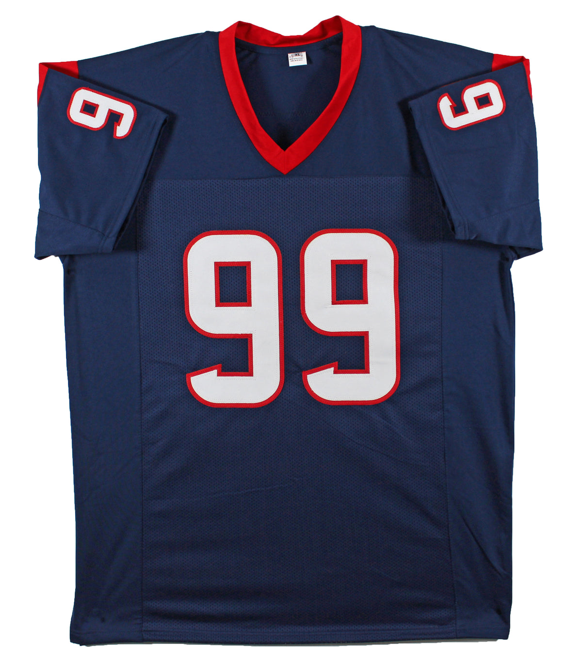 J.J. Watt Authentic Signed Navy Blue Pro Style Jersey Autographed BAS Witnessed