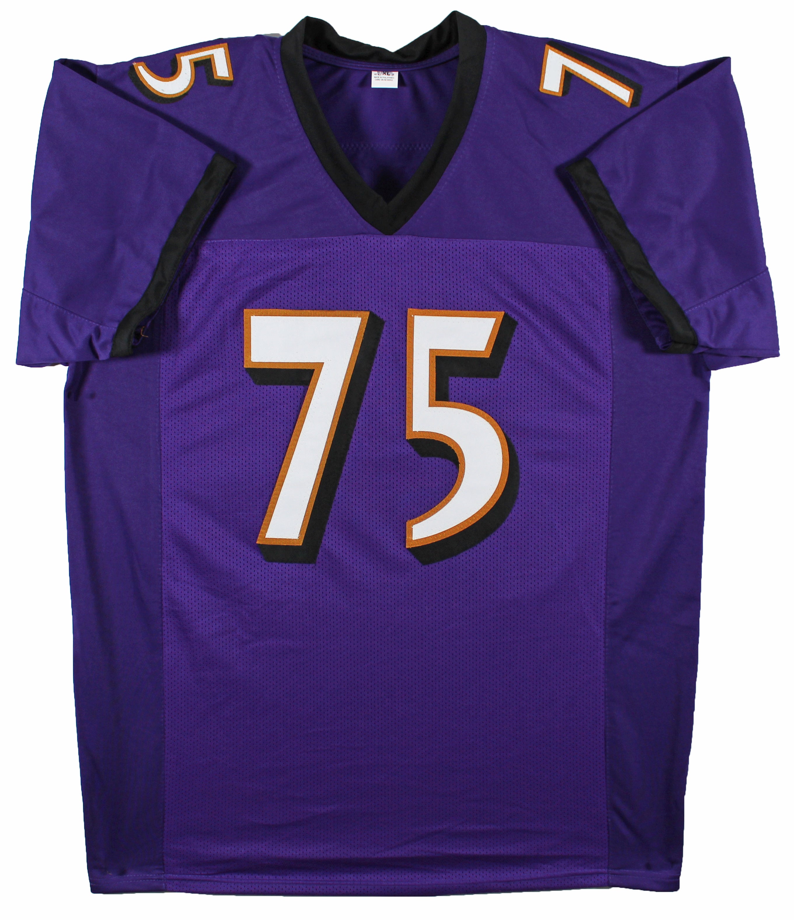 Jonathan Ogden "HOF 13" Authentic Signed Purple Pro Style Jersey BAS Witnessed