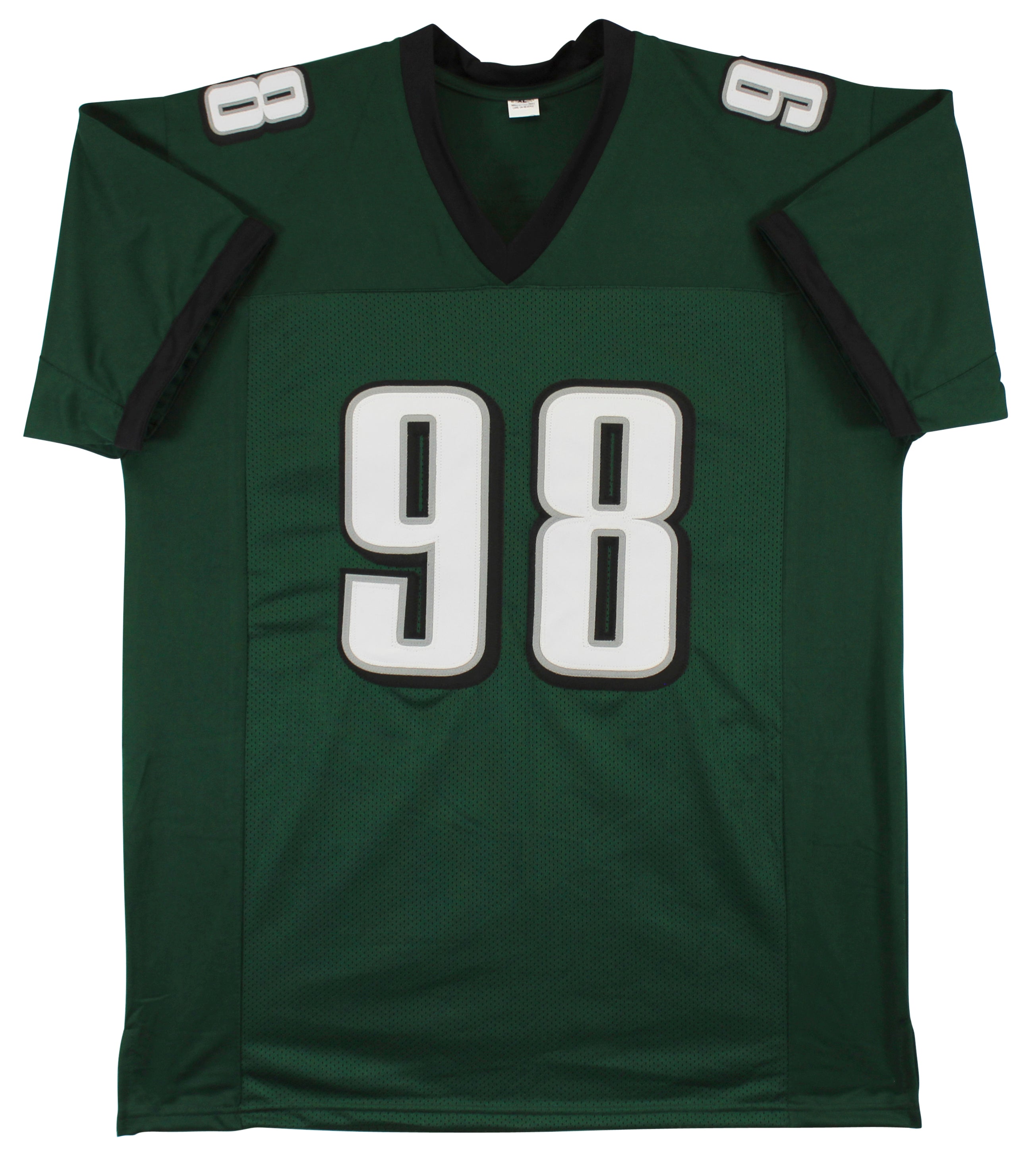 Jalen Carter Authentic Signed Green Pro Style Jersey BAS Witness