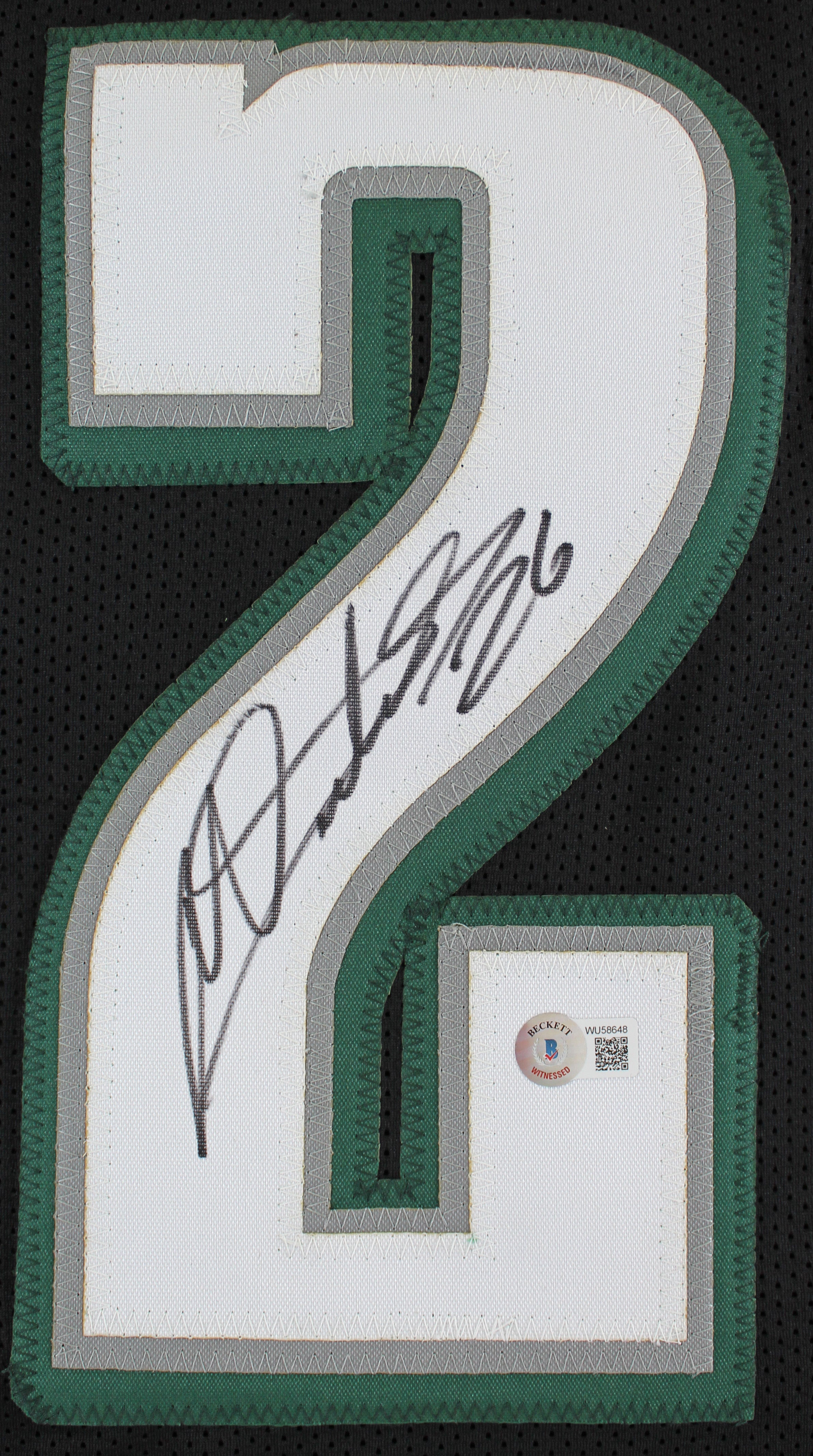 Miles Sanders Authentic Signed Black Pro Style Jersey Autographed BAS or JSA