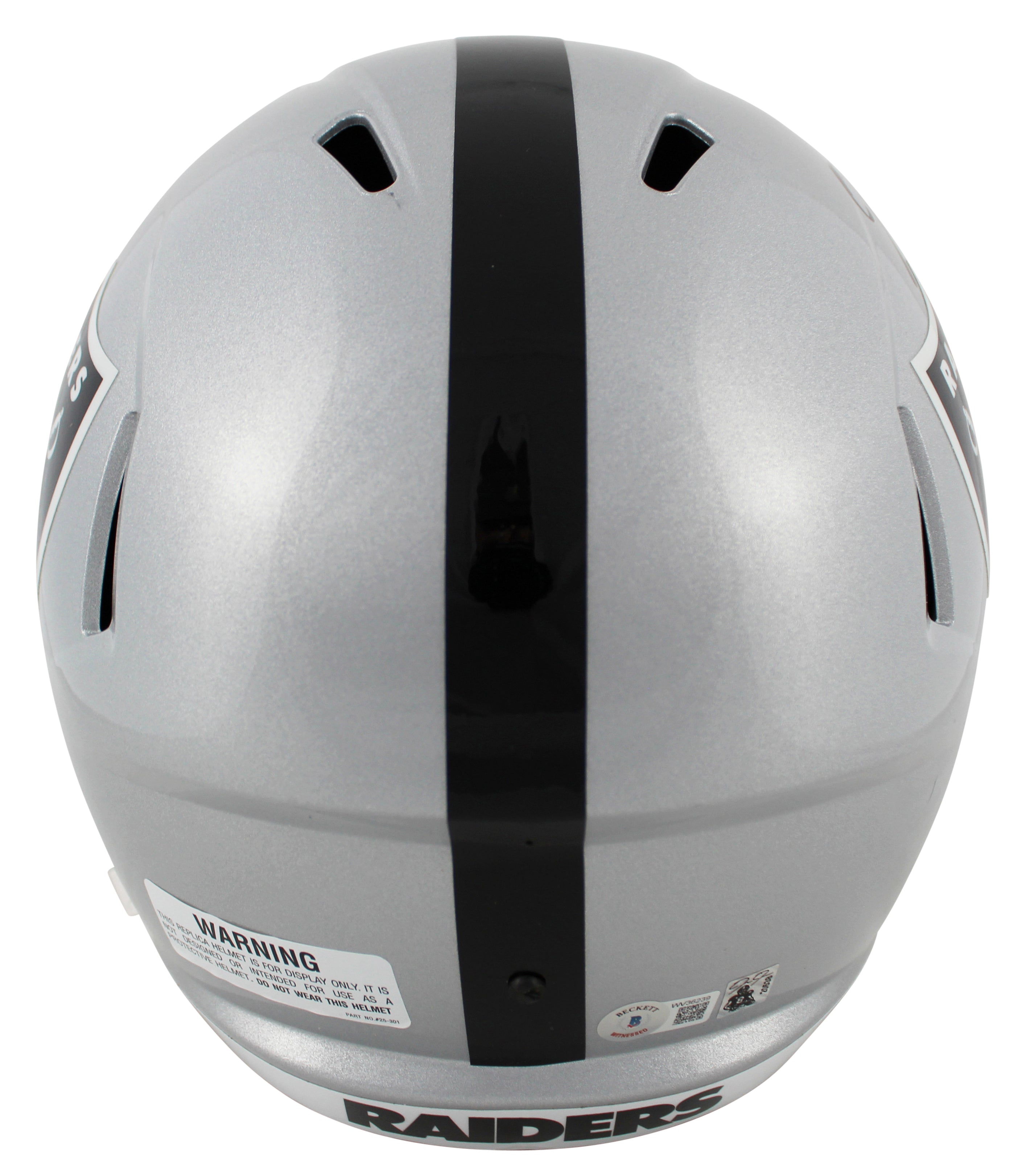 Raiders Josh Jacobs Authentic Signed Full Size Speed Rep Helmet BAS Witnessed