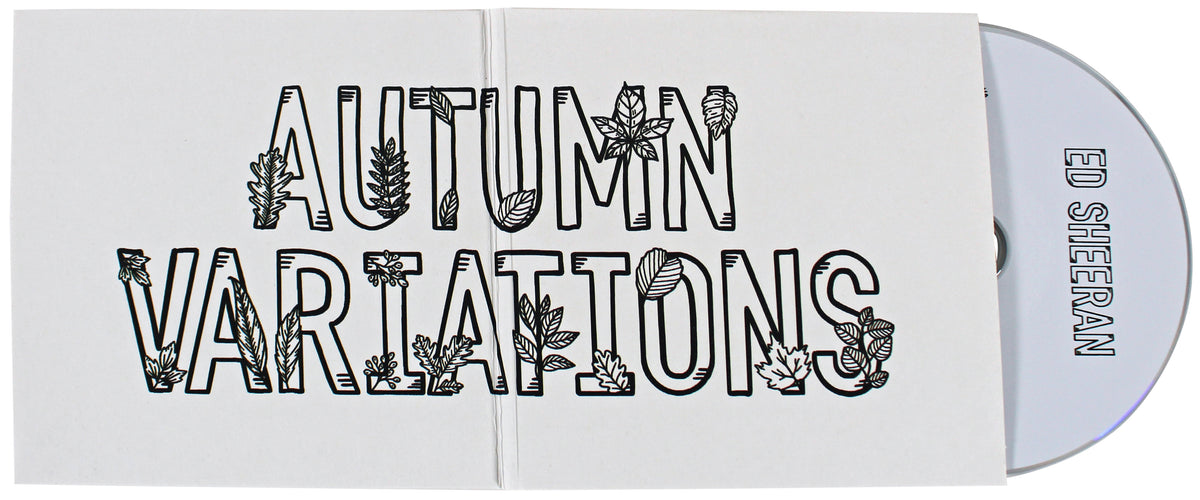 Ed Sheeran Authentic Signed Autumn Variations Cd Insert W/ Disk BAS 2