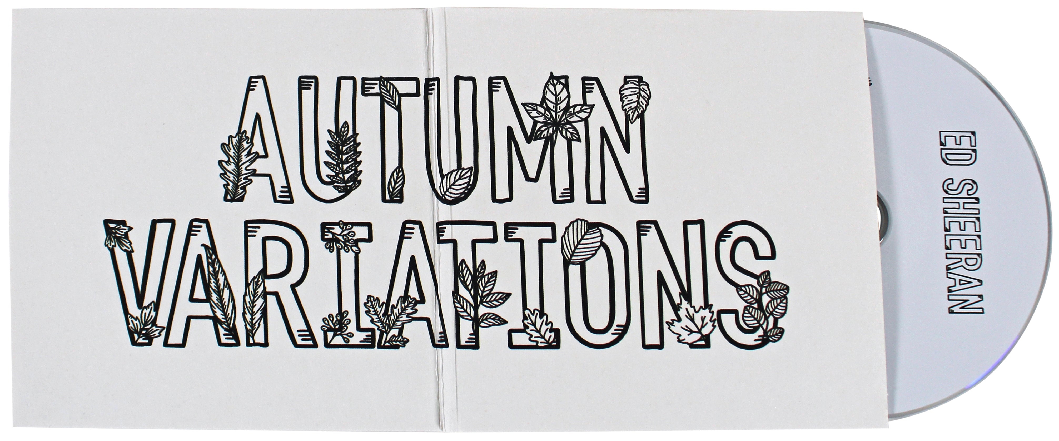 Ed Sheeran Authentic Signed Autumn Variations Cd Insert W/ Disk BAS #BK06974