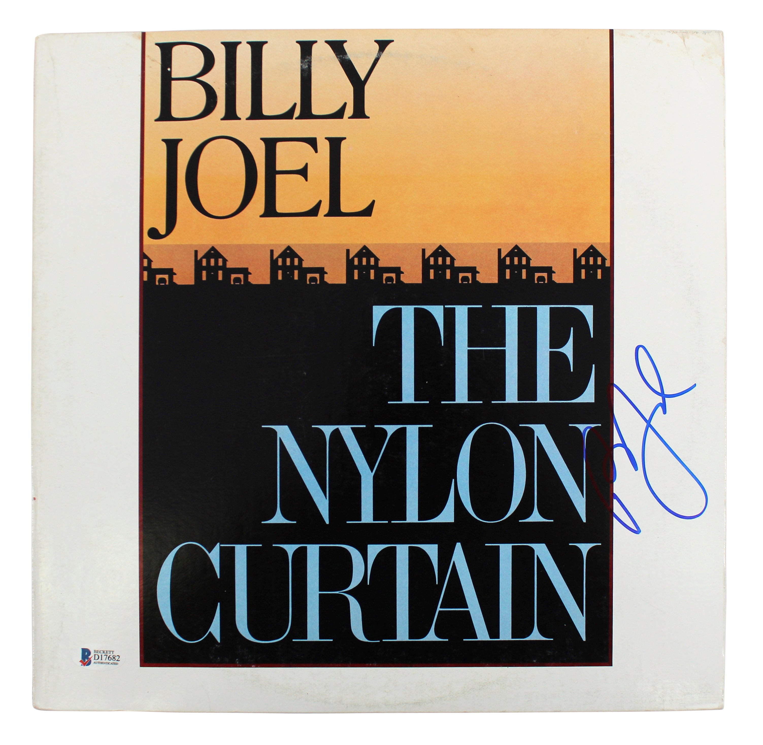 Billy Joel Authentic Signed The Nylon Curtain Album Cover W/ Vinyl BAS #D17682