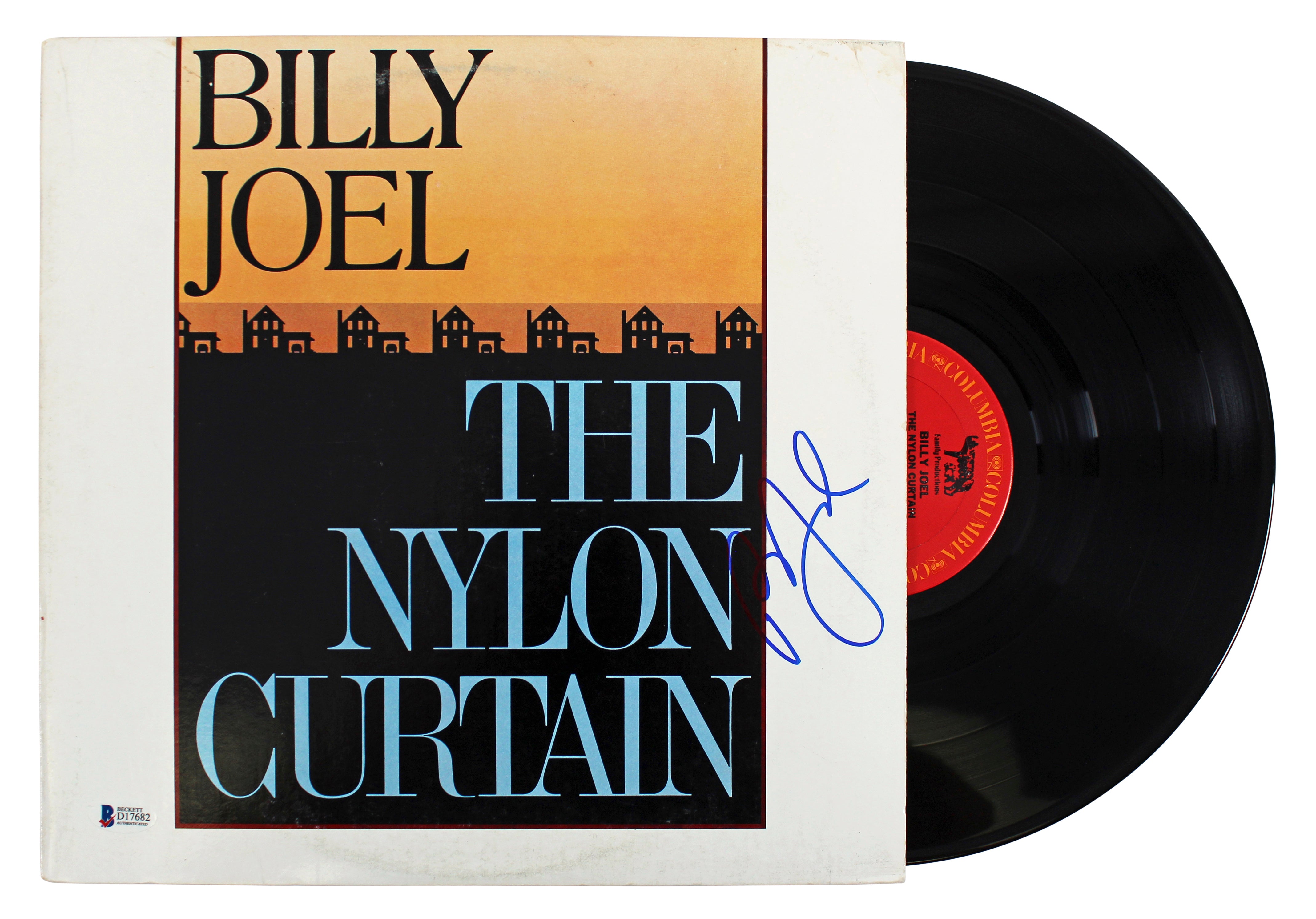 Billy Joel Authentic Signed The Nylon Curtain Album Cover W/ Vinyl BAS #D17682