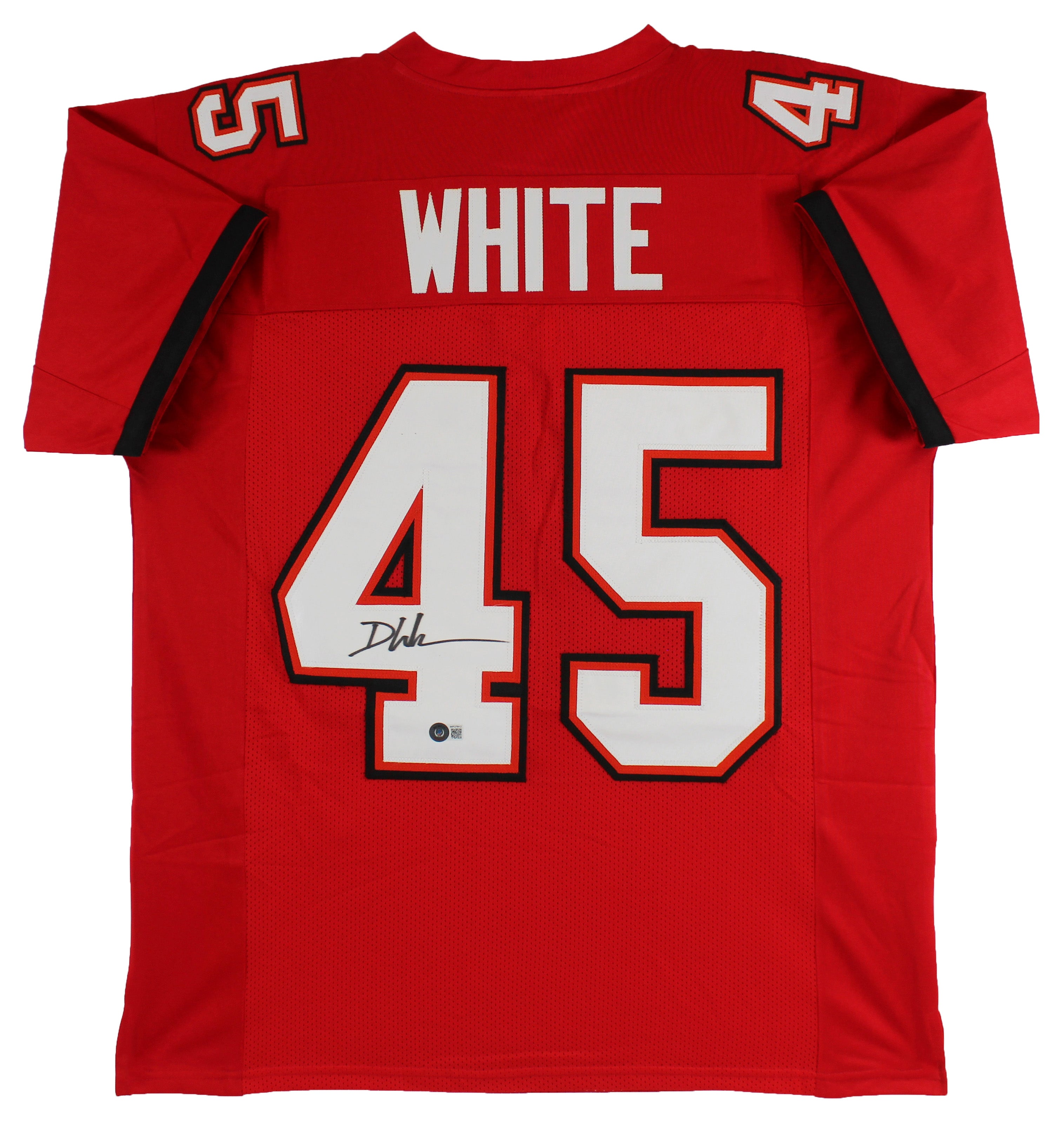 Devin White Authentic Signed Red Pro Style Jersey Autographed BAS Witnessed