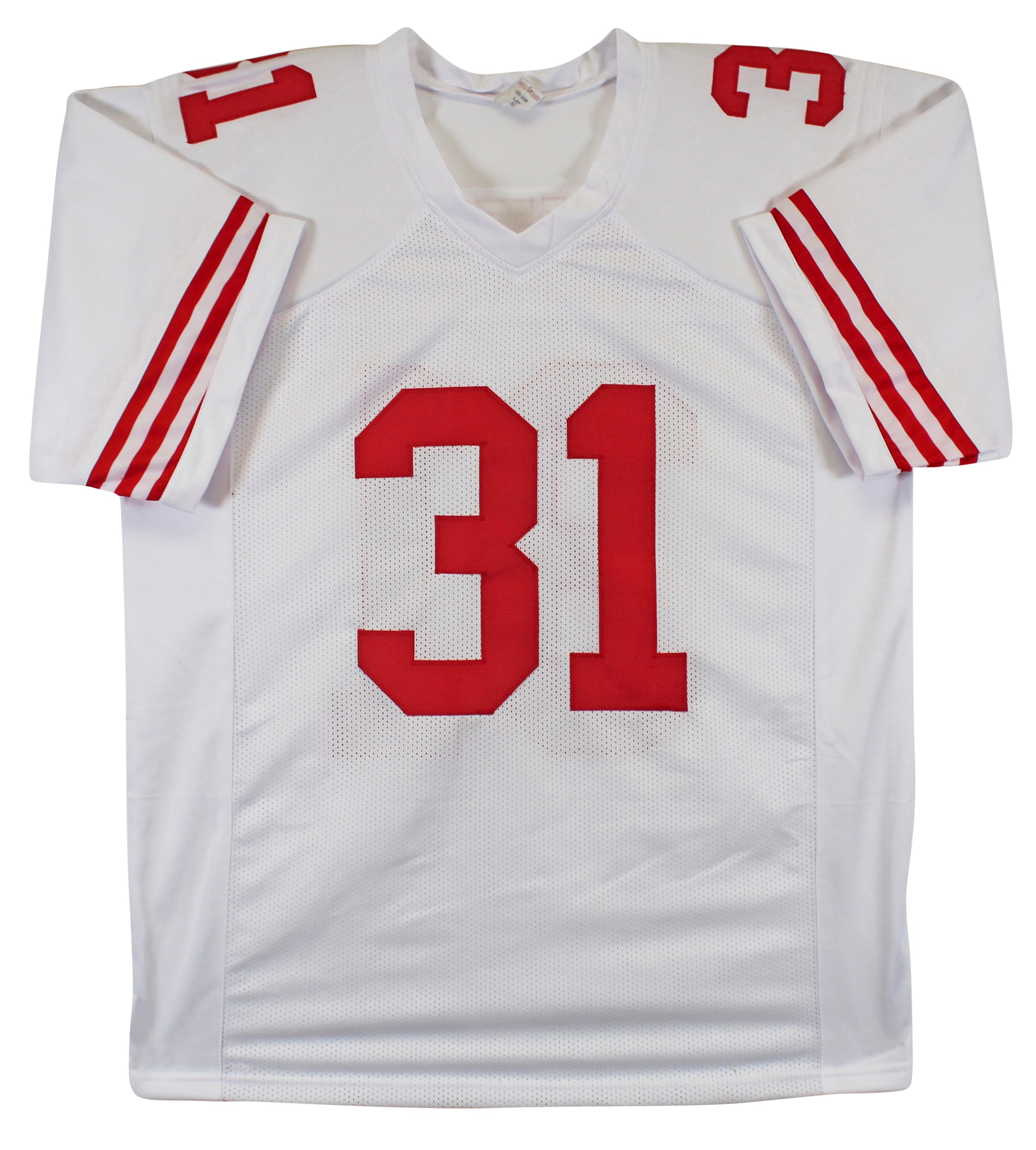 Donte Whitner Authentic Signed White Pro Style Jersey Autographed BAS Witnessed