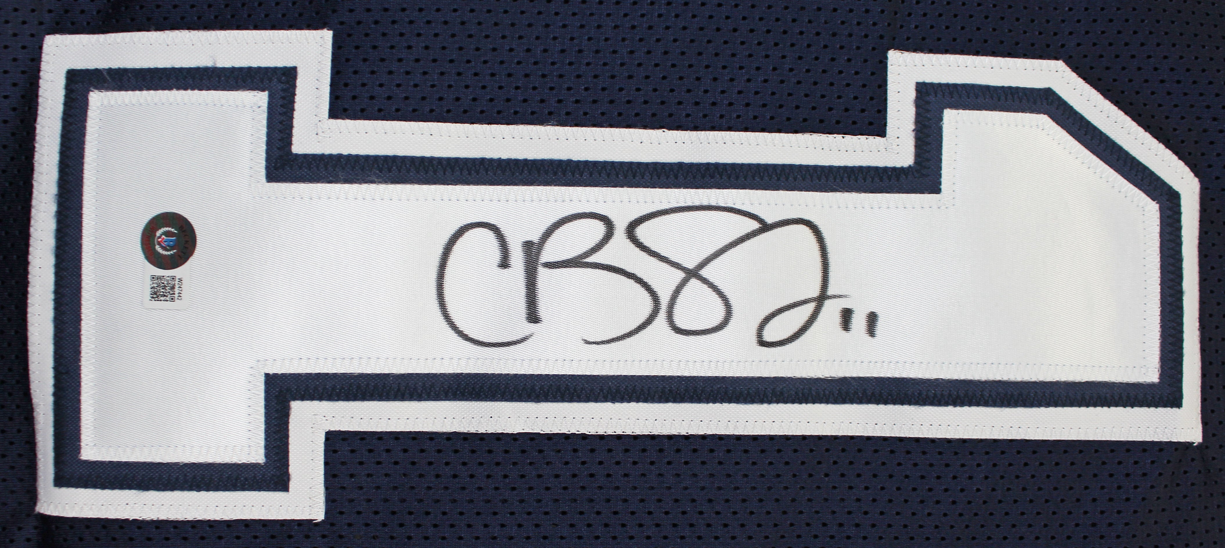 Cole Beasley Authentic Signed Navy Pro Style Jersey Autographed BAS Witnessed