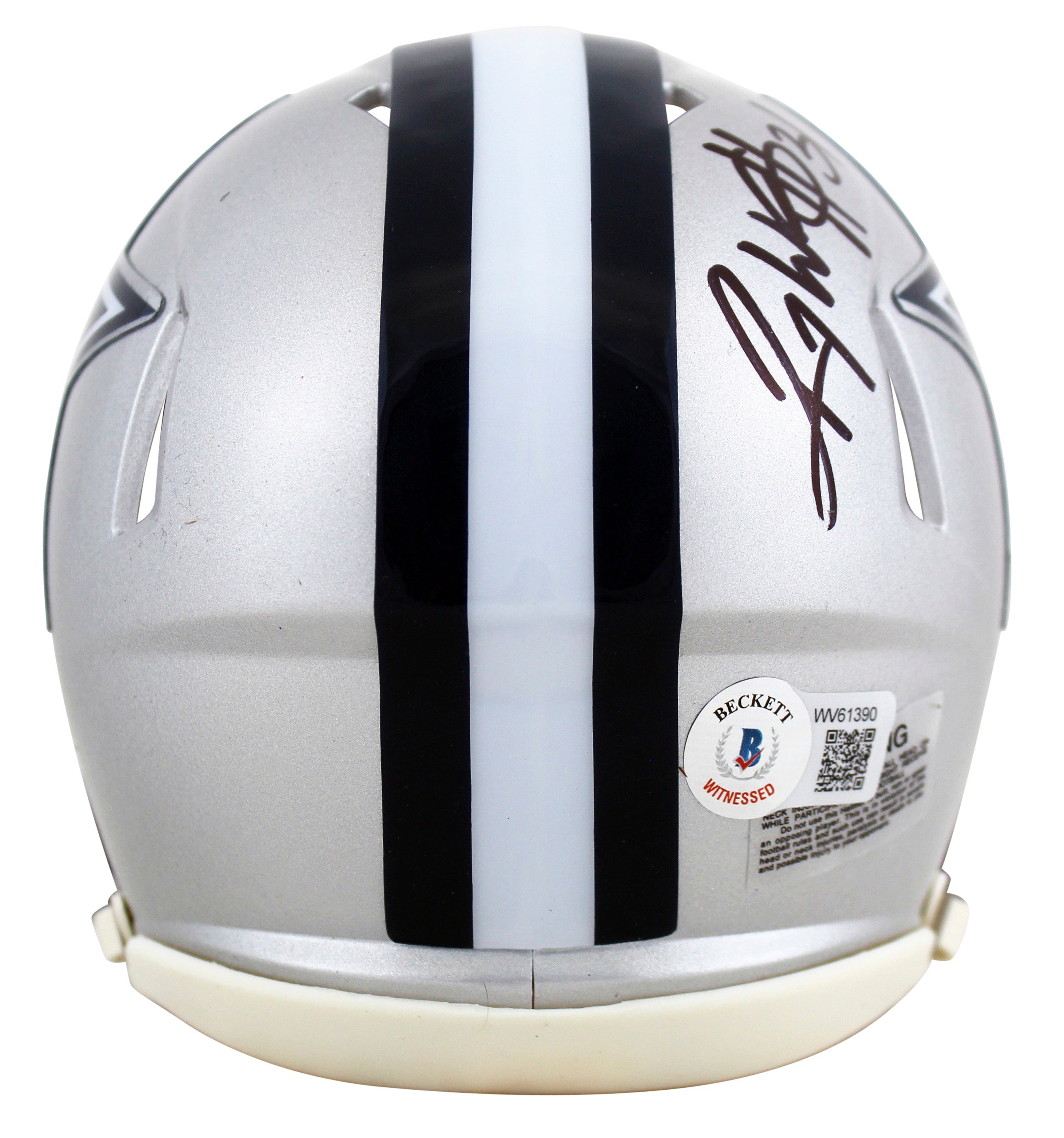 Cowboys Roy Williams Authentic Signed Speed Mini Helmet BAS Witnessed