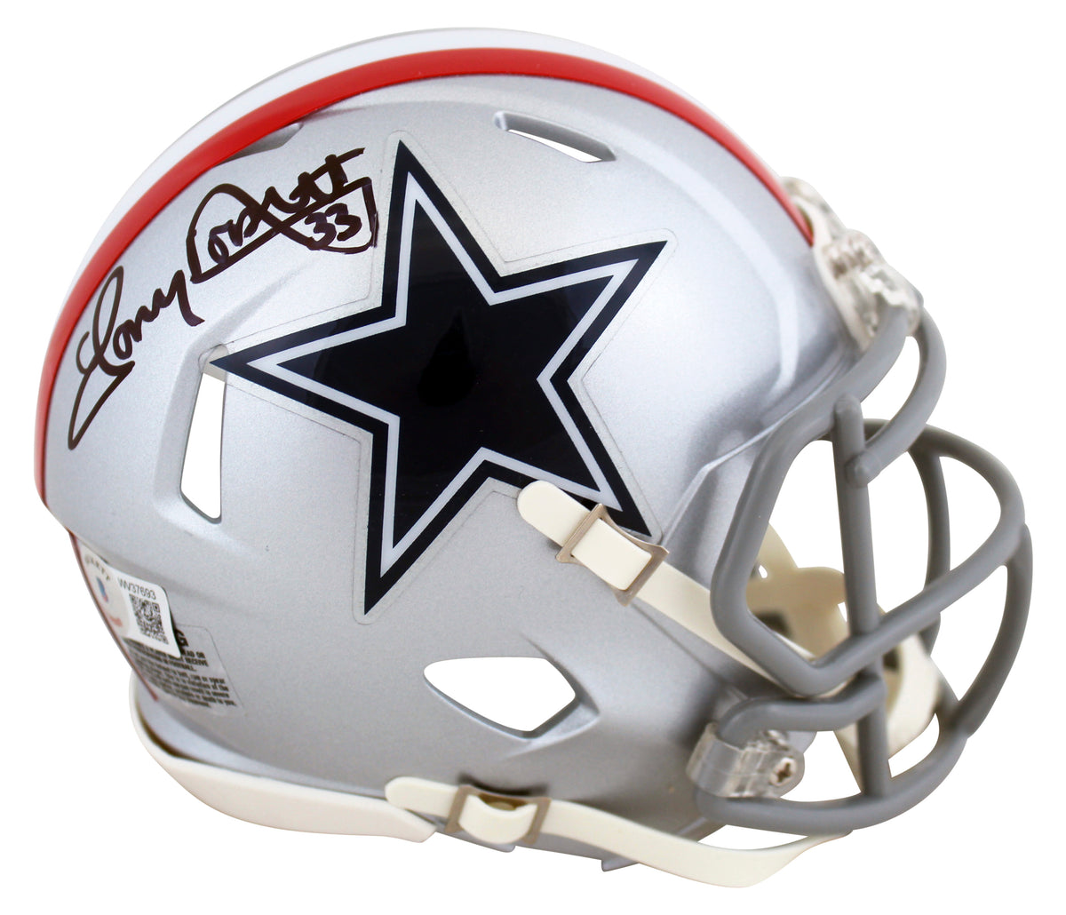 Cowboys Tony Dorsett Authentic Signed 1976 TB Rep Mini Helmet BAS Witnessed