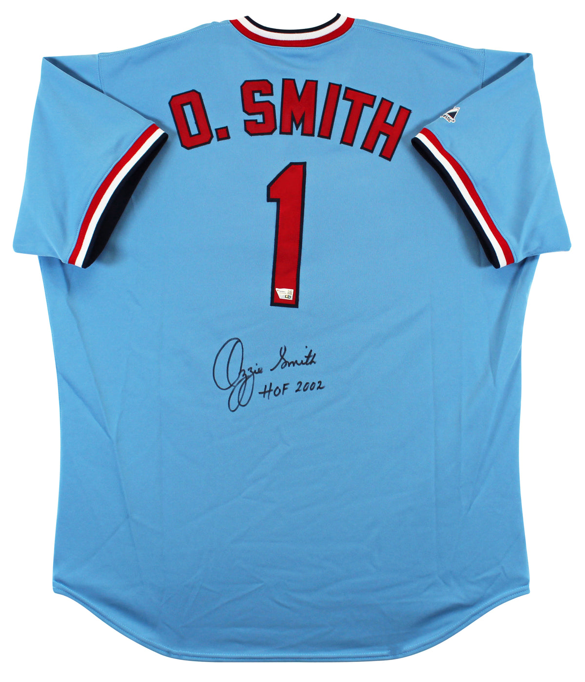 Cardinals Ozzie Smith Authentic Signed Light Blue M&N Jersey Fanatics