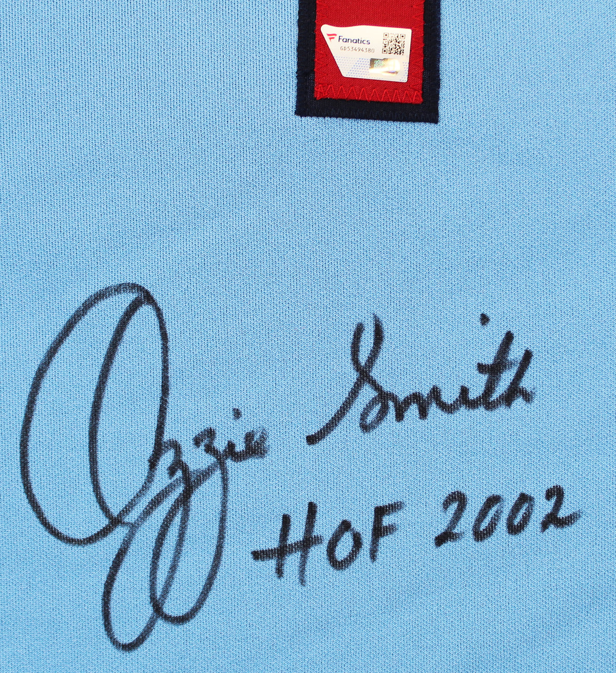 Cardinals Ozzie Smith Authentic Signed Light Blue M&N Jersey Fanatics
