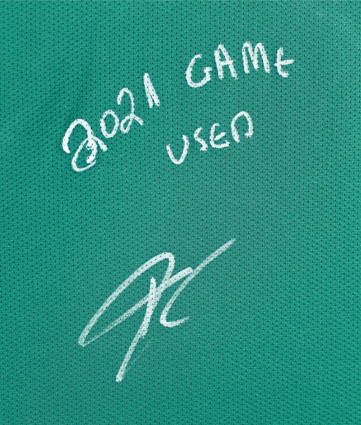 Bucks Giannis Antetokounmpo "2021 Game Used" Signed Green Nike Icon Jersey BAS
