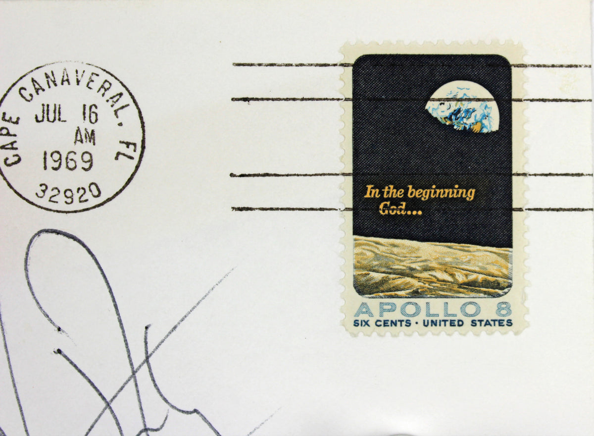 Neil Armstrong Apollo 11 Signed First Day Cover Postmarked July 16, 1969 PSA/DNA