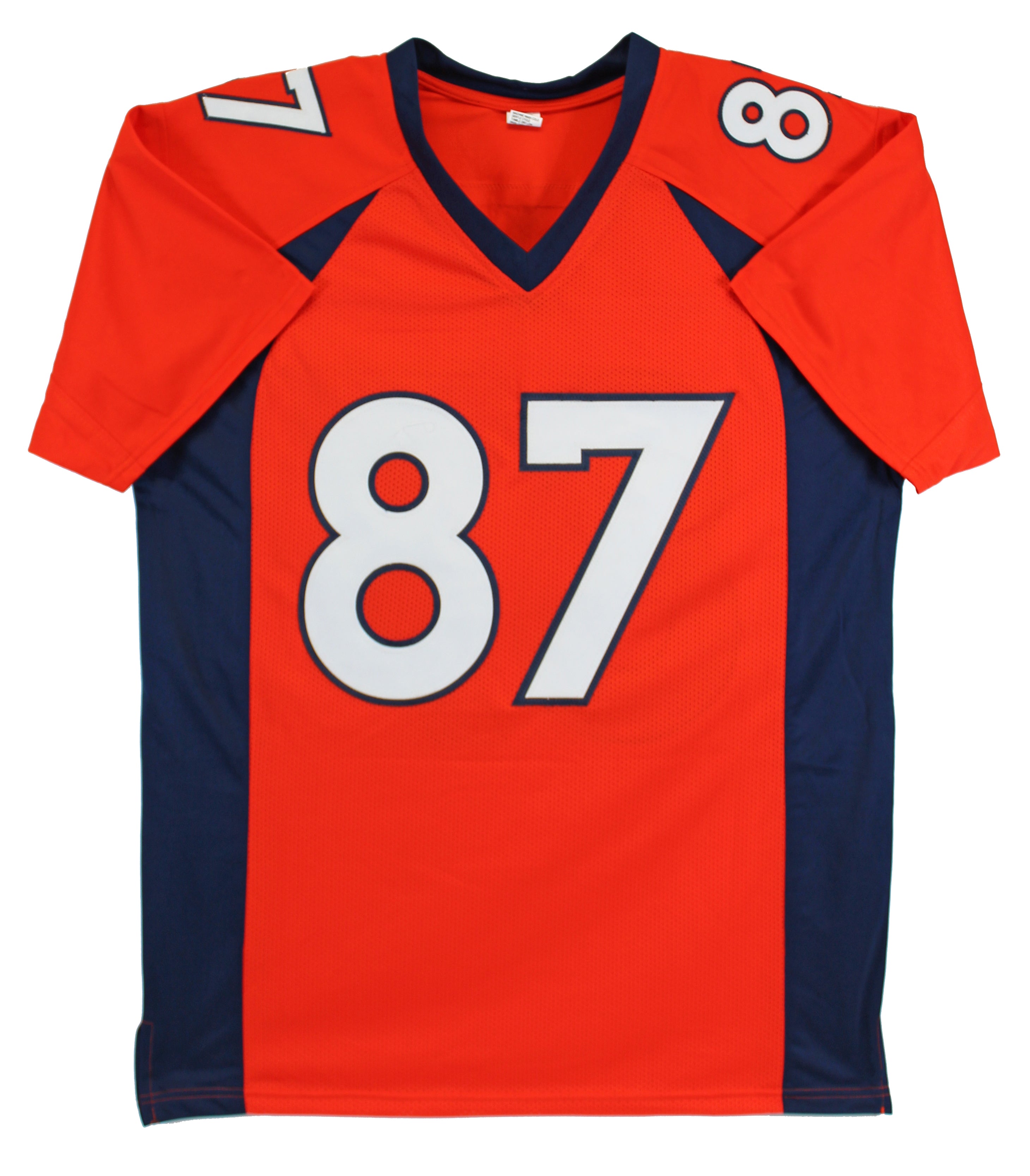 Noah Fant Authentic Signed Orange Pro Style Jersey Autographed BAS Witnessed