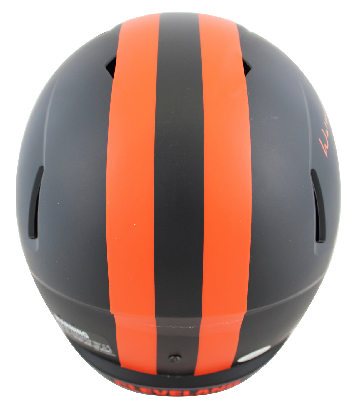 Browns Denzel Ward "WTTDP" Signed Eclipse Full Size Speed Rep Helmet JSA Witness