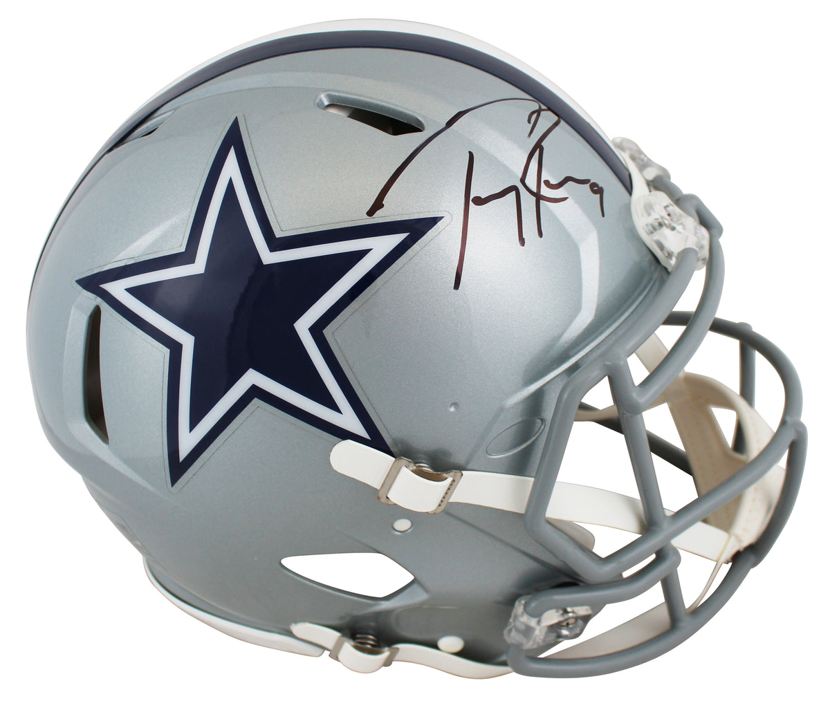 Cowboys Tony Romo Authentic Signed Full Size Speed Proline Helmet BAS Witnessed