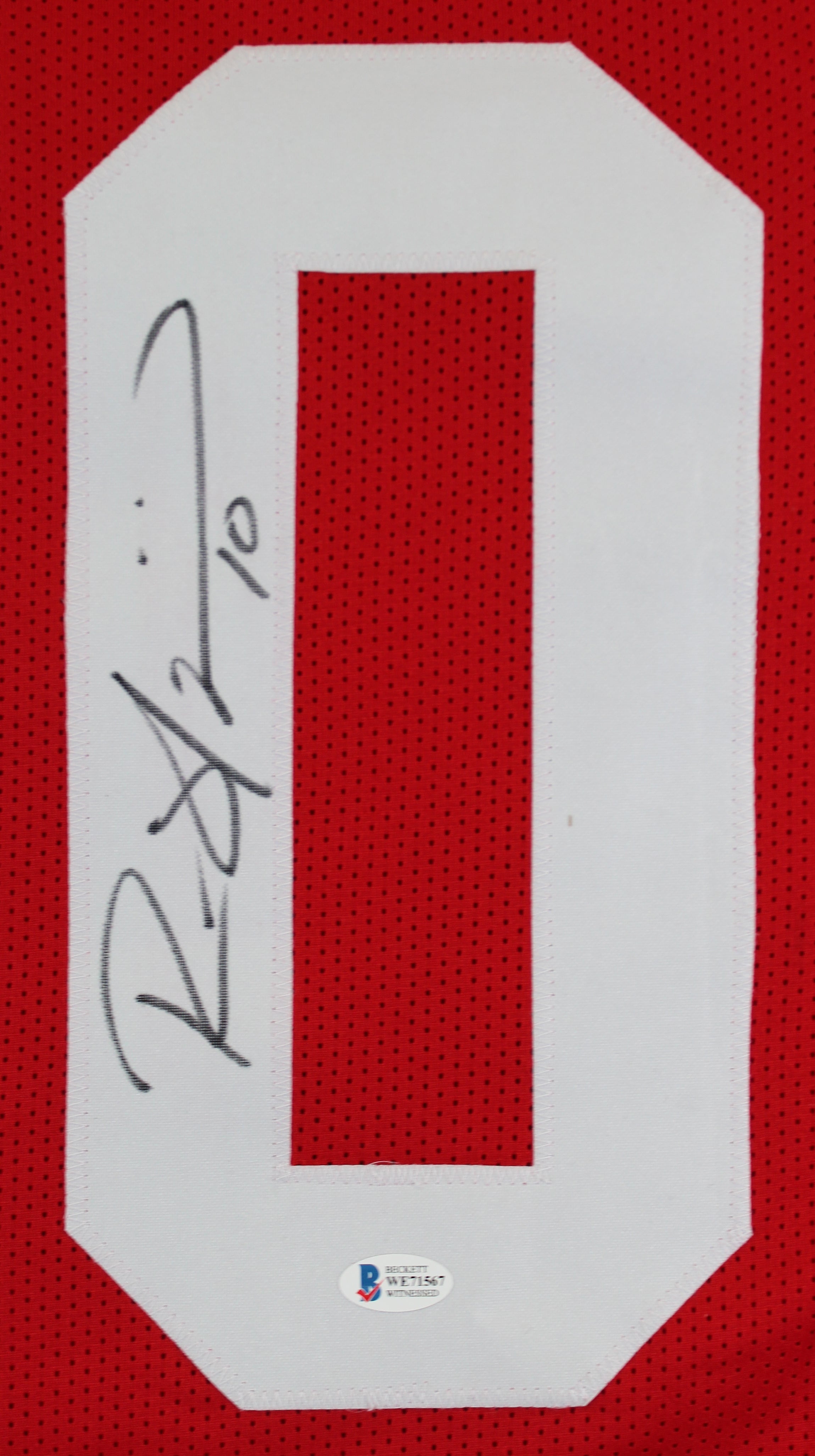 Ryan Shazier Authentic Signed Red Pro Style Jersey Autographed BAS Witnessed