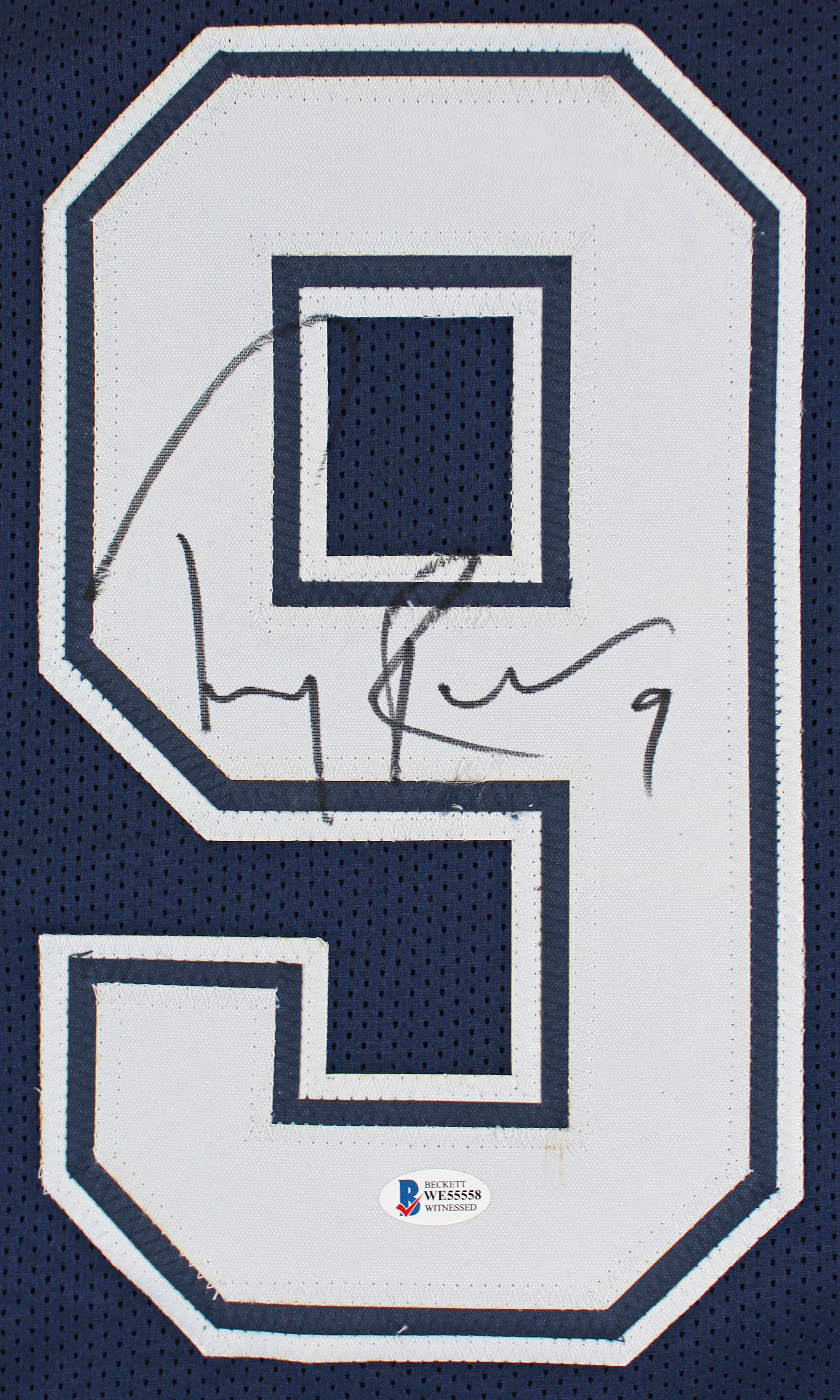 Tony Romo Authentic Signed Navy Blue Pro Style Jersey Autographed BAS Witnessed
