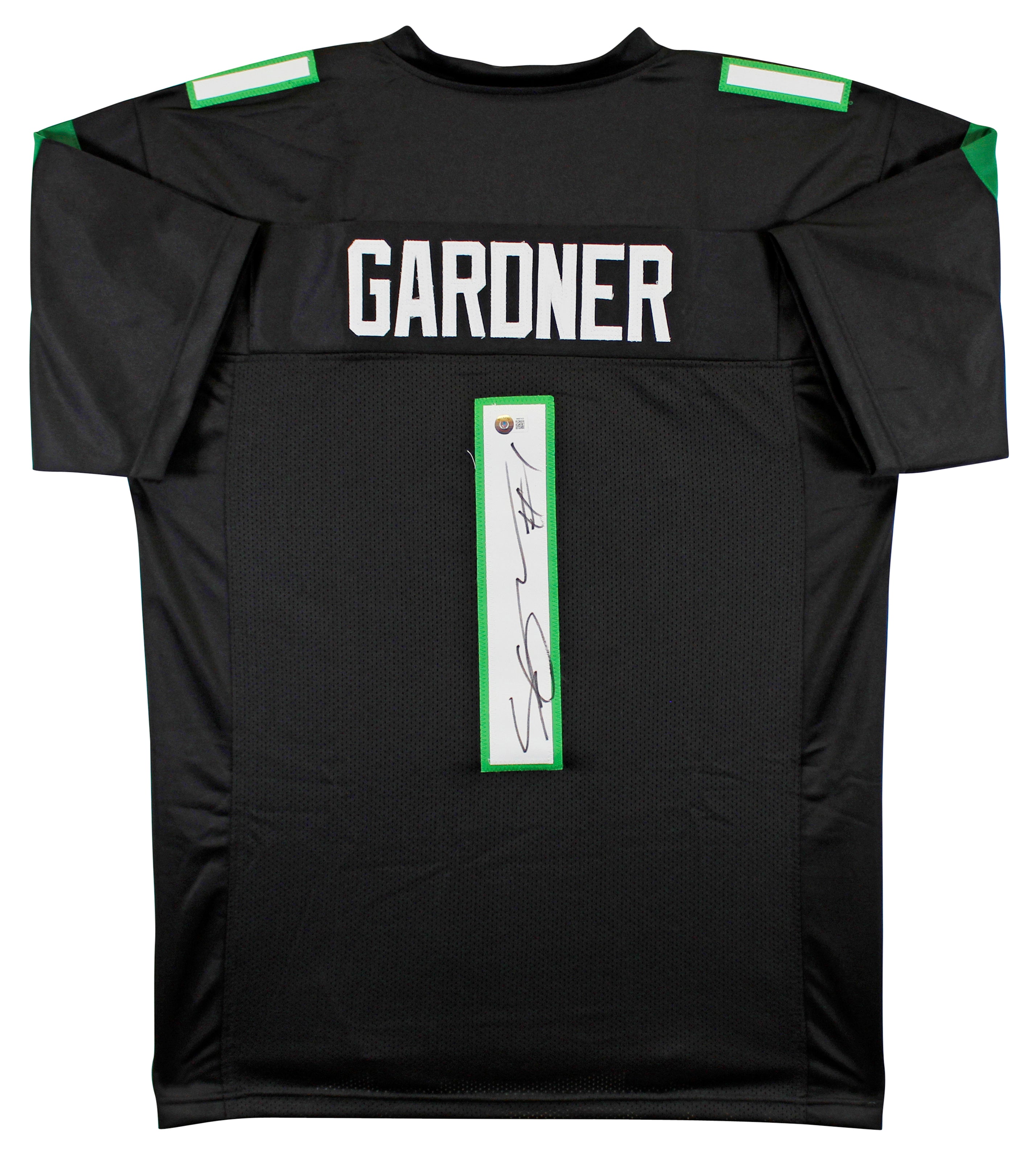 Ahmad "Sauce" Gardner Authentic Signed Black Pro Style Jersey BAS Witnessed