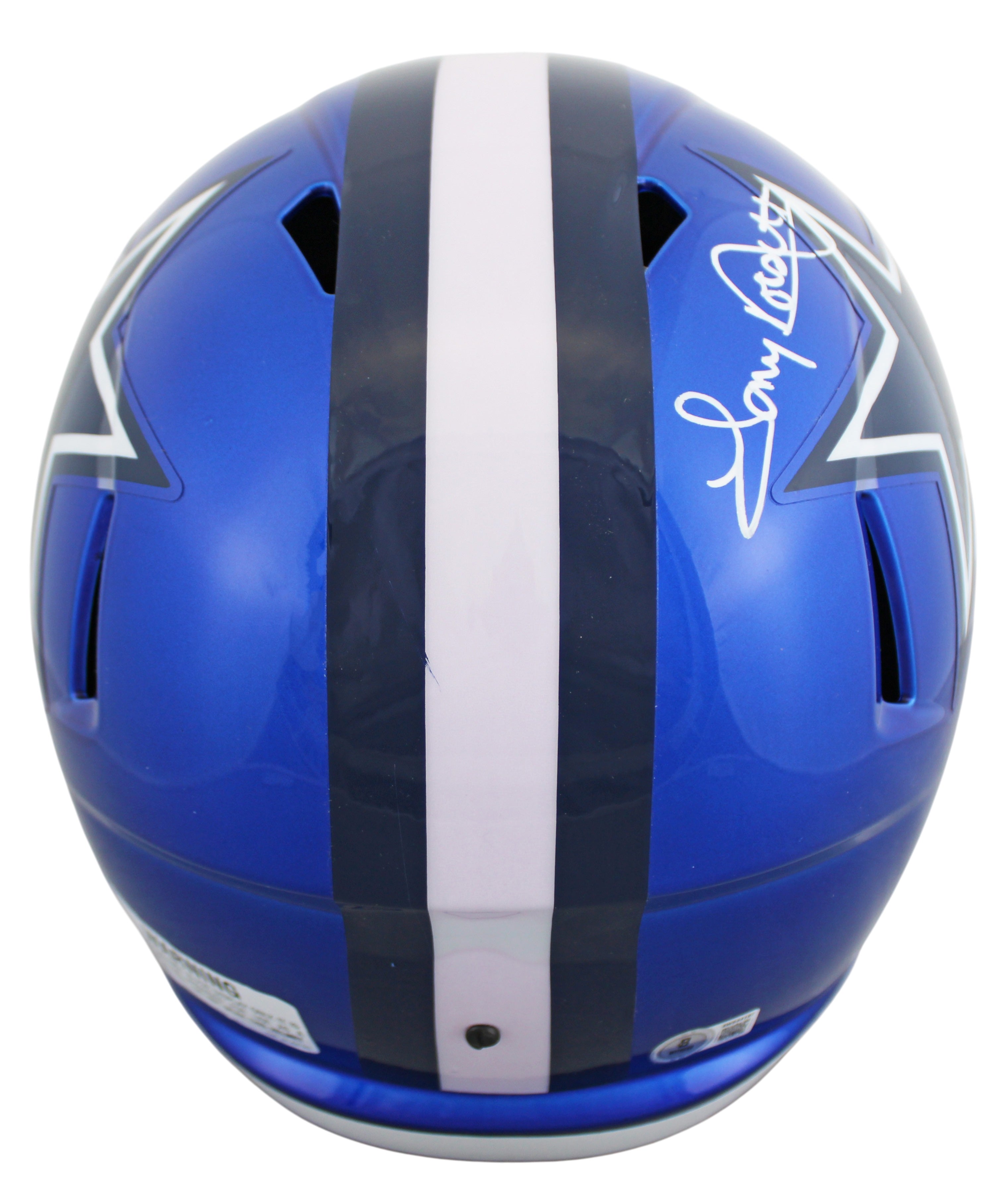 Cowboys Tony Dorsett Signed Flash Full Size Speed Rep Helmet W/ Case BAS Witness