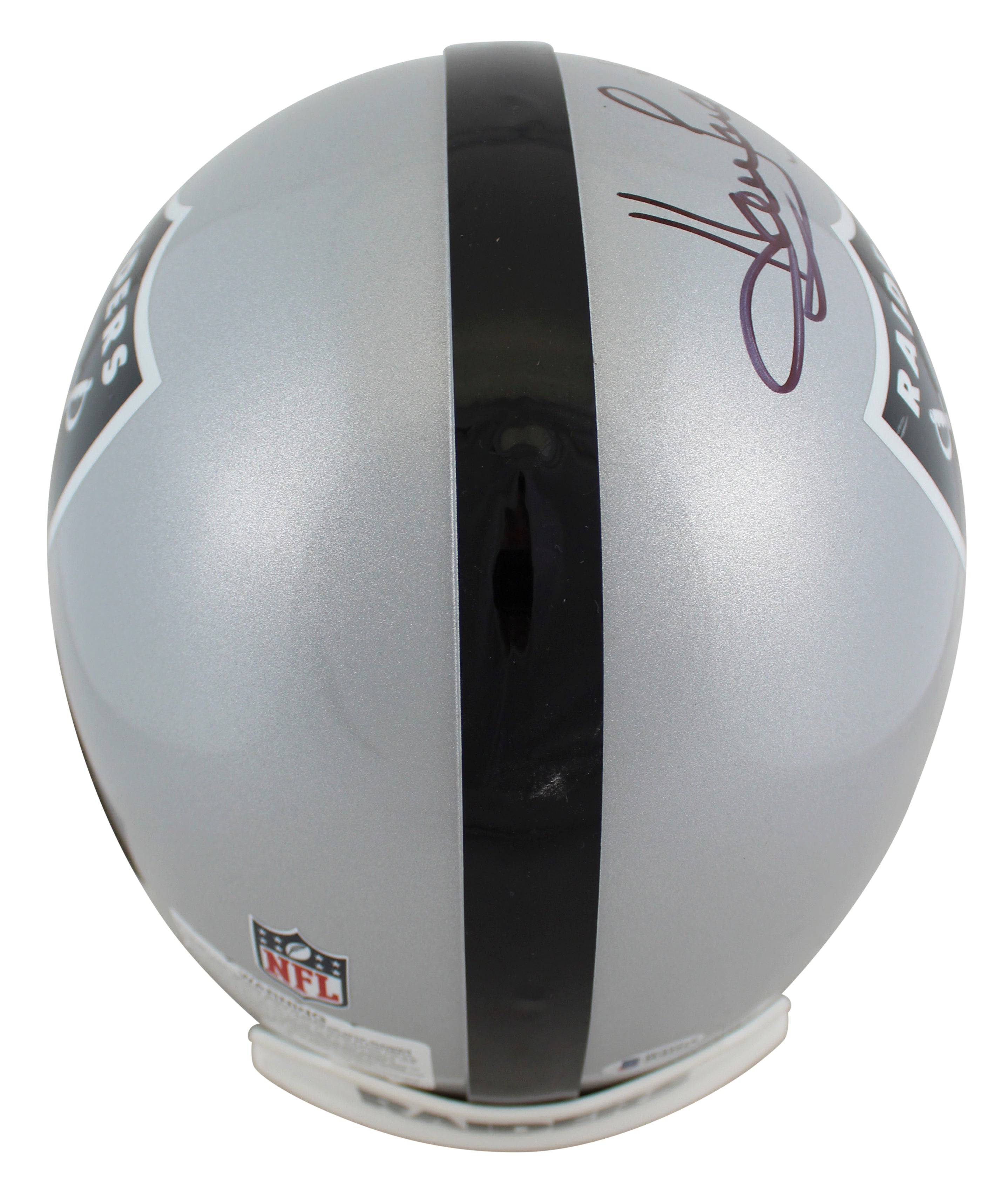 Raiders Howie Long "HOF 00" Signed Proline Full Size Helmet BAS Witnessed