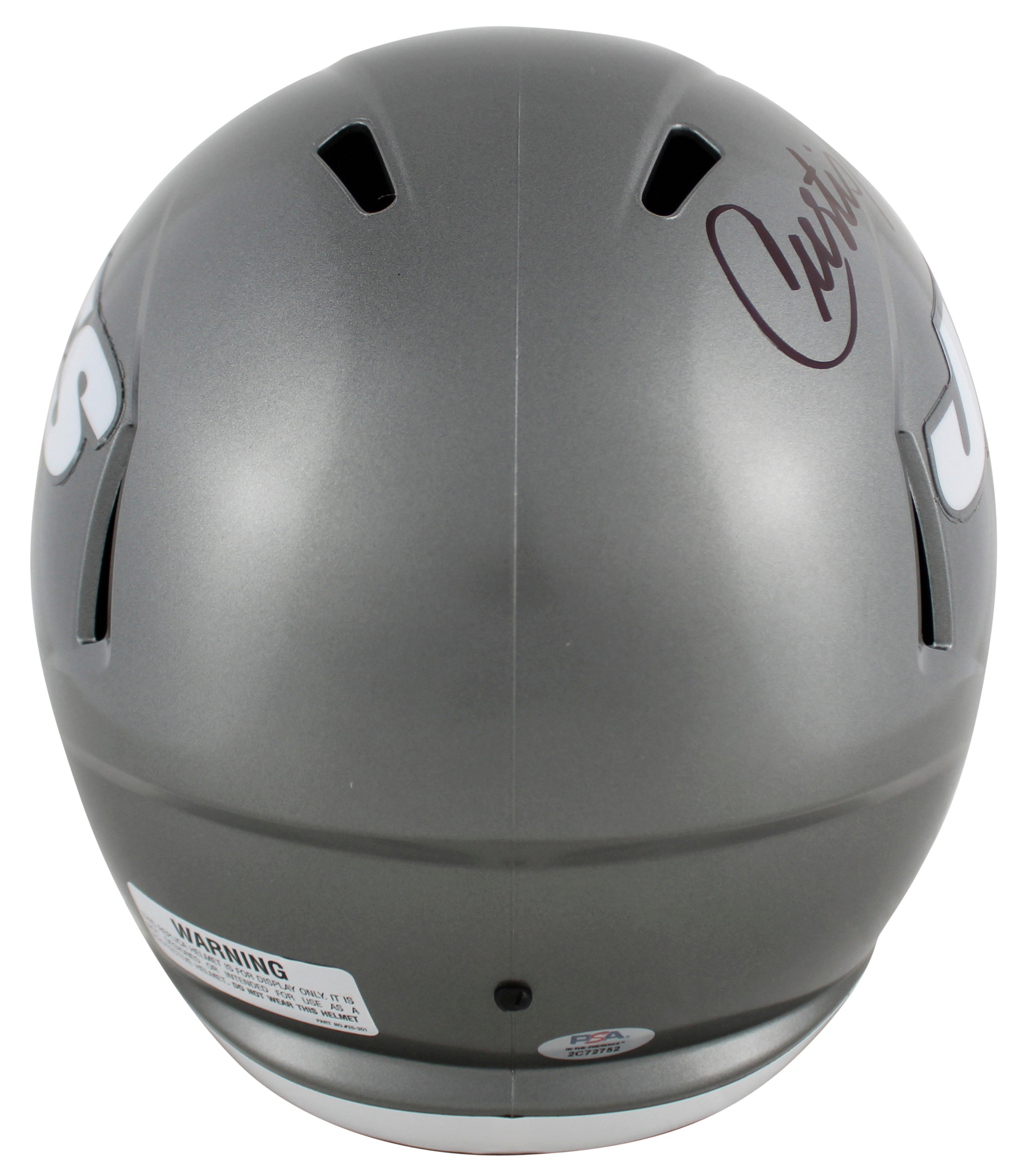 Jets Curtis Martin Authentic Signed Flash Full Size Speed Rep Helmet PSA/DNA Itp