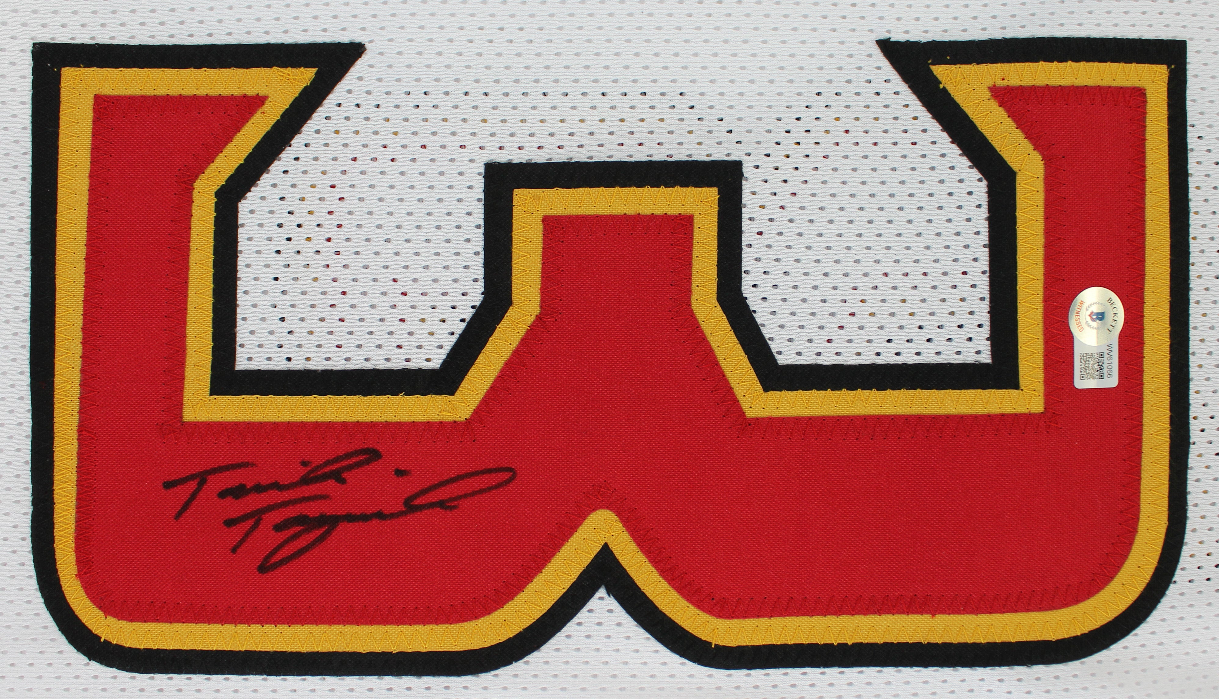 Maryland Taulia Tagovailoa Authentic Signed White Pro Style Jersey BAS Witnessed