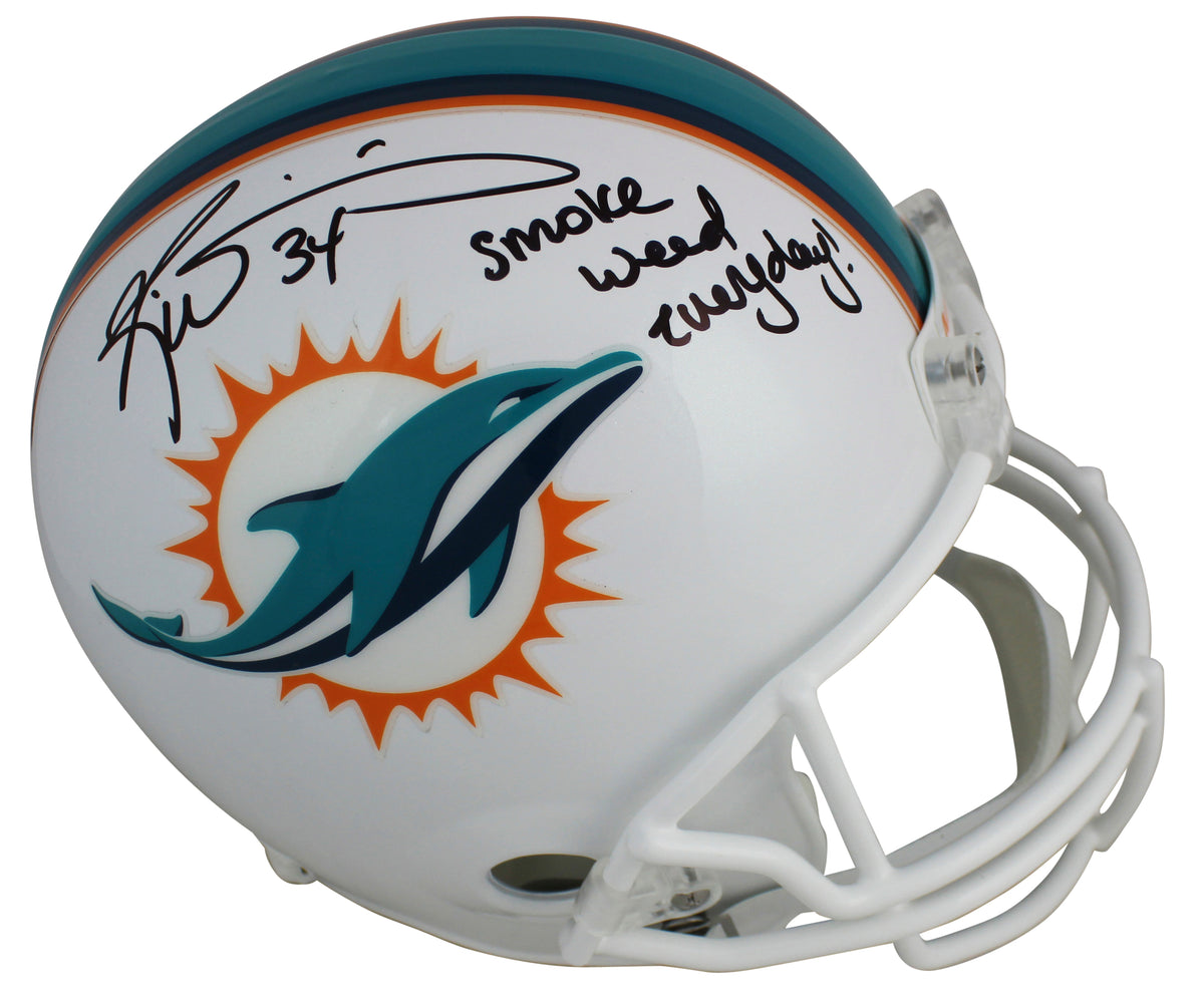 Dolphins Ricky Williams "Smoke Weed Everyday" Signed Full Size Rep Helmet JSA