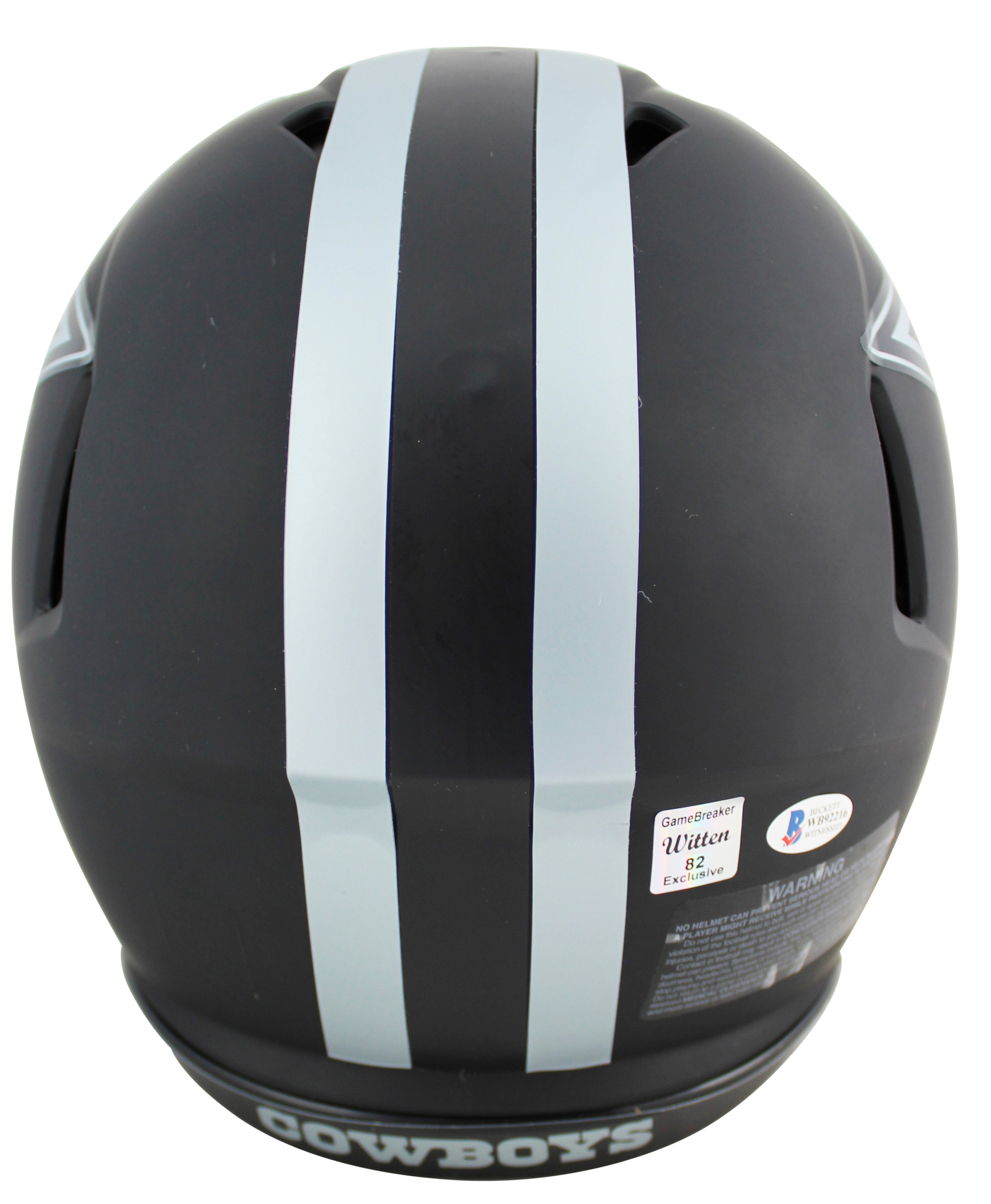 Cowboys Jason Witten Signed Eclipse Proline F/S Speed Helmet BAS Witnessed