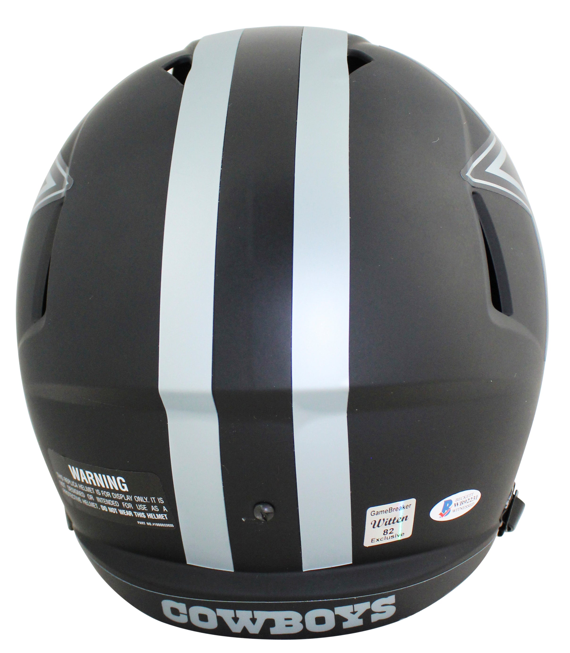 Cowboys Jason Witten Signed Eclipse Full Size Speed Rep Helmet BAS Witnessed