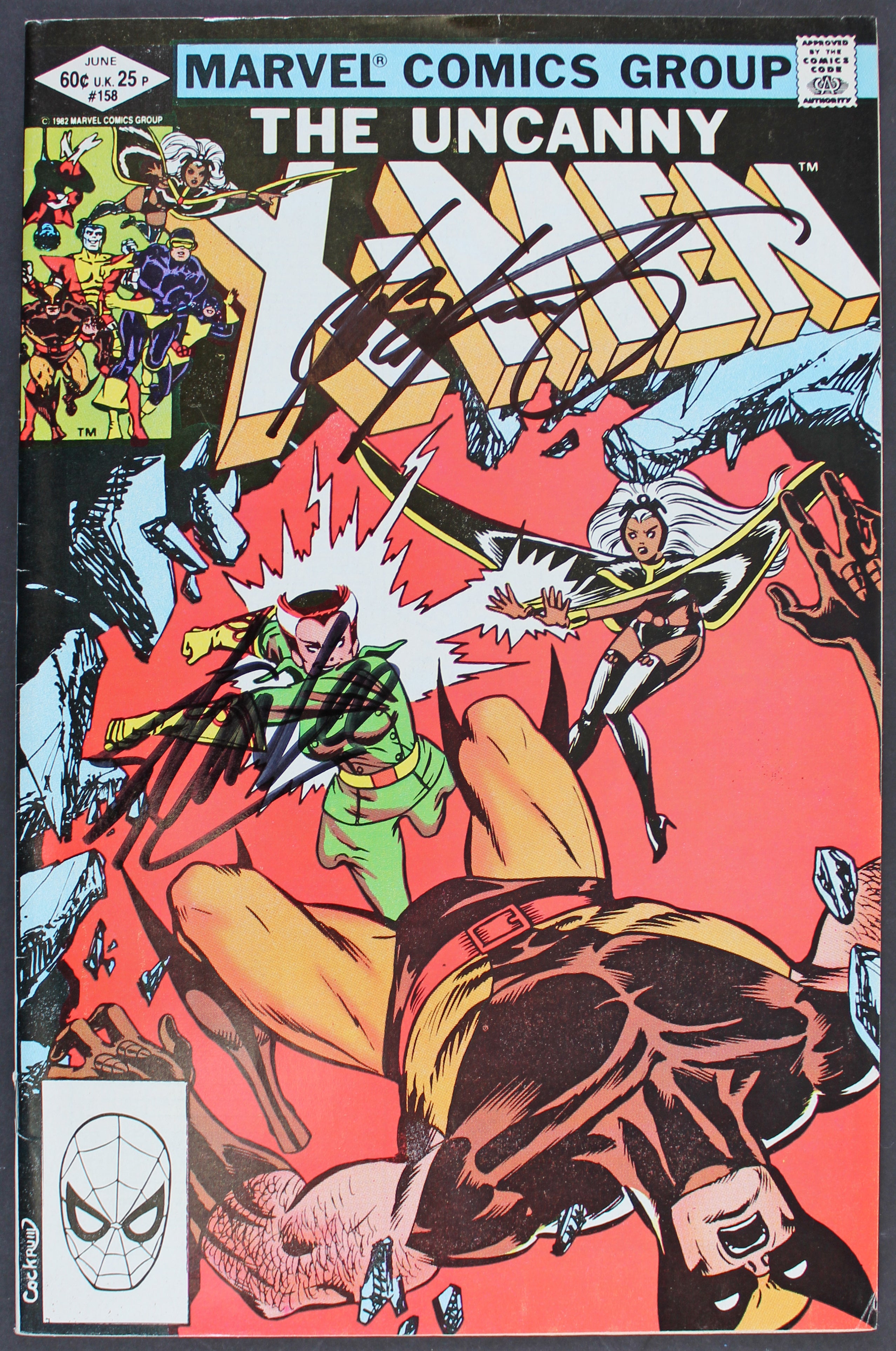 (4) Stan Lee, Claremont, Wiacek & Cockrum Signed The Uncanny X-Men 158 Comic BAS