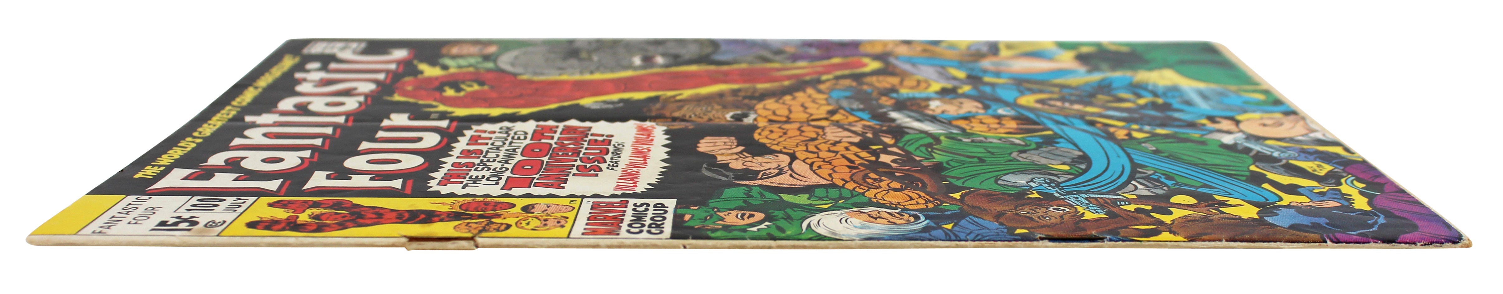 Stan Lee & Joe Sinnott Authentic Signed Fantastic Four #100 Comic JSA #XX05173