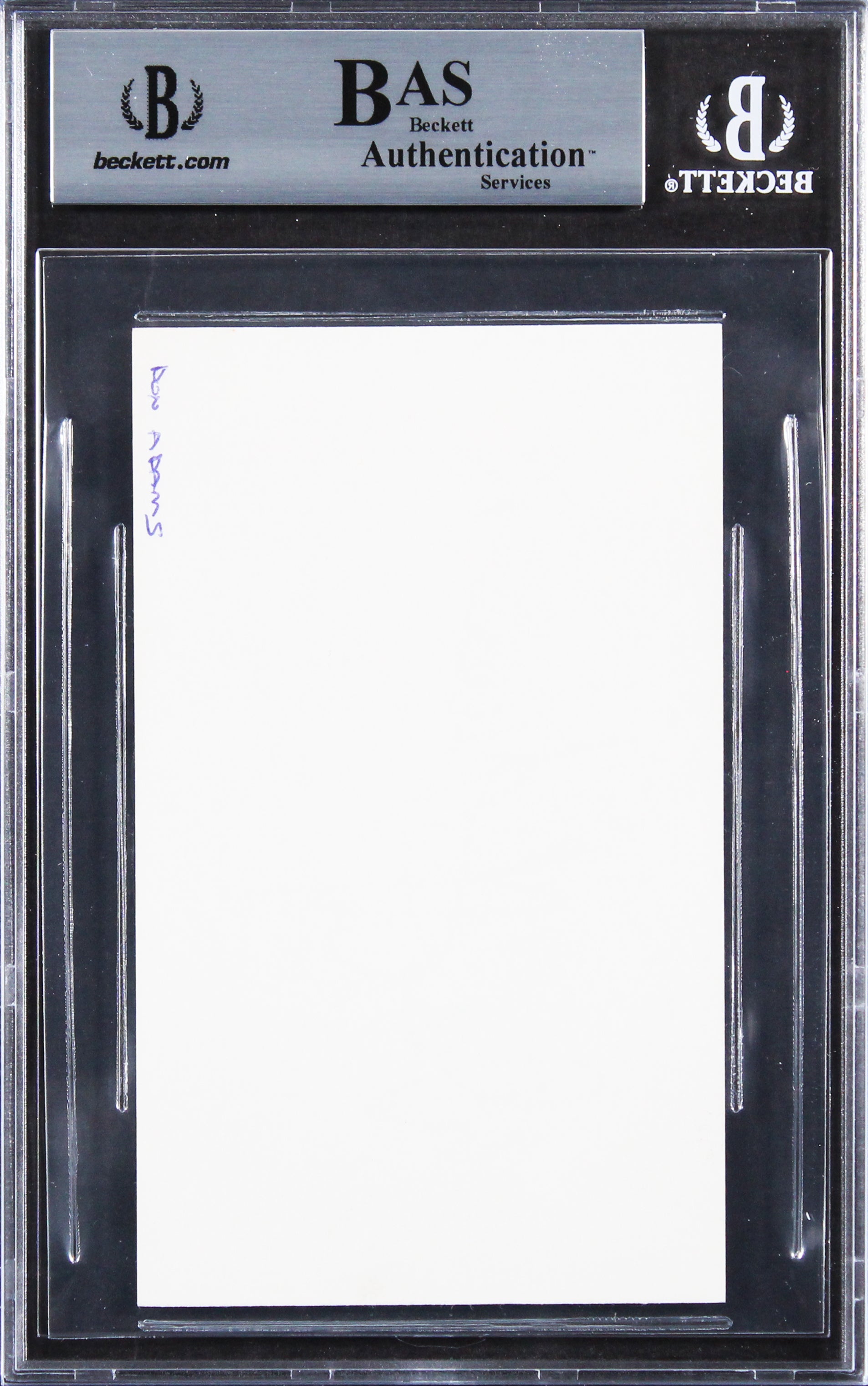 Don Adams Get Smart Authentic Signed 3x5 Index Card Autographed BAS Slabbed