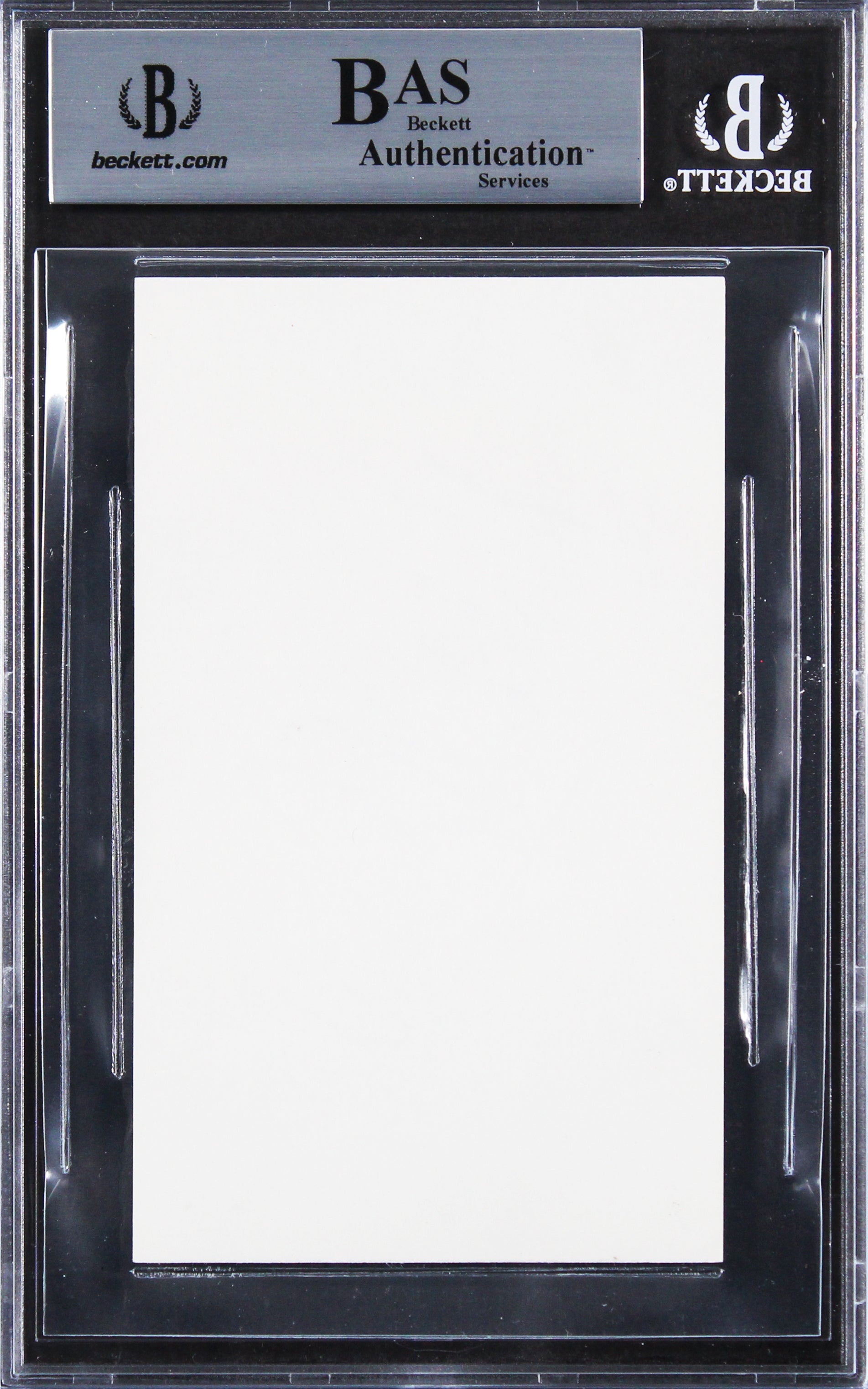Malcolm McDowell A Clockwork Orange Authentic Signed 3x5 Index Card BAS Slabbed