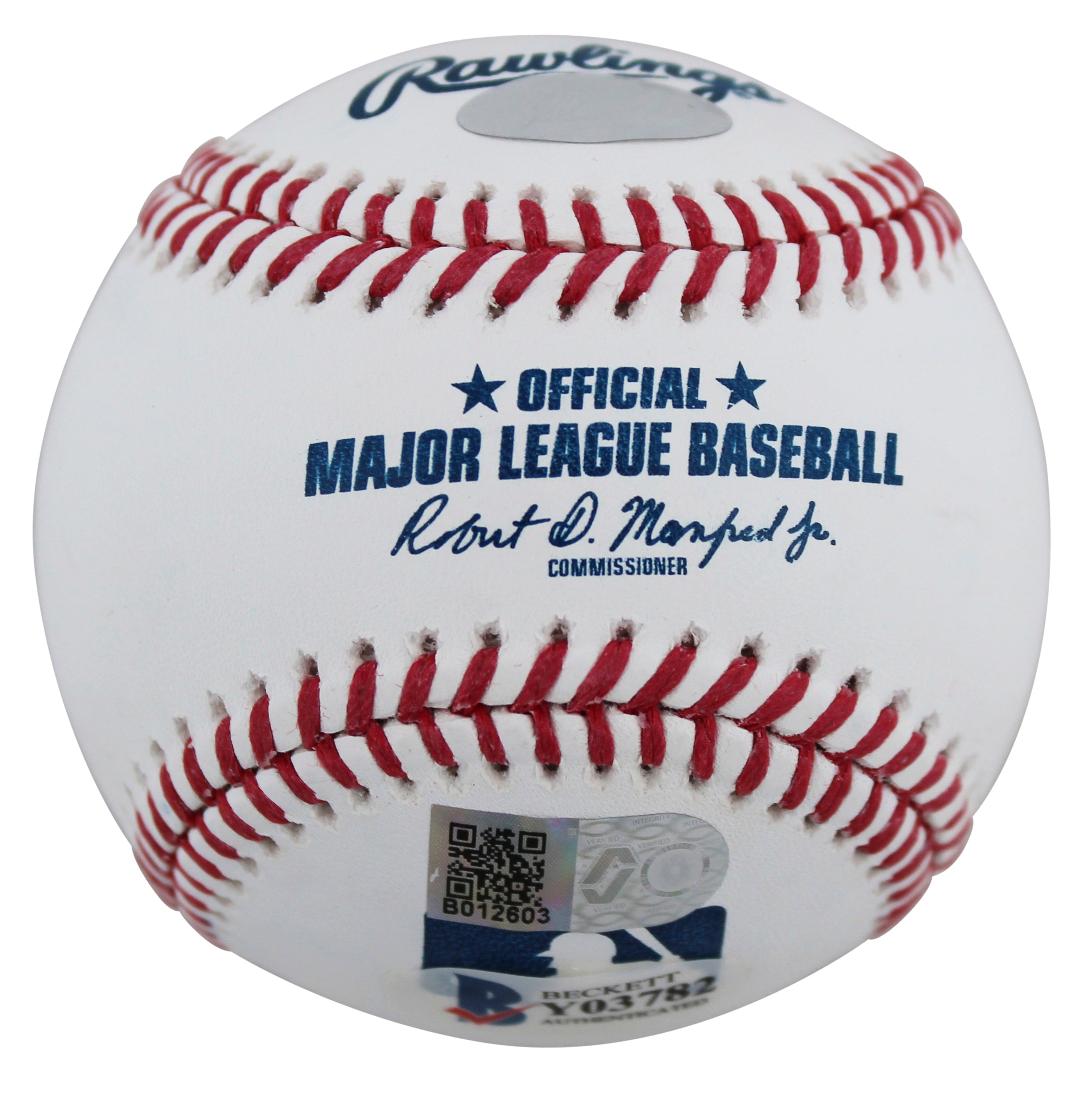 Rangers Nolan Ryan 324 Wins Authentic Signed Robert Manfred Oml Baseball BAS