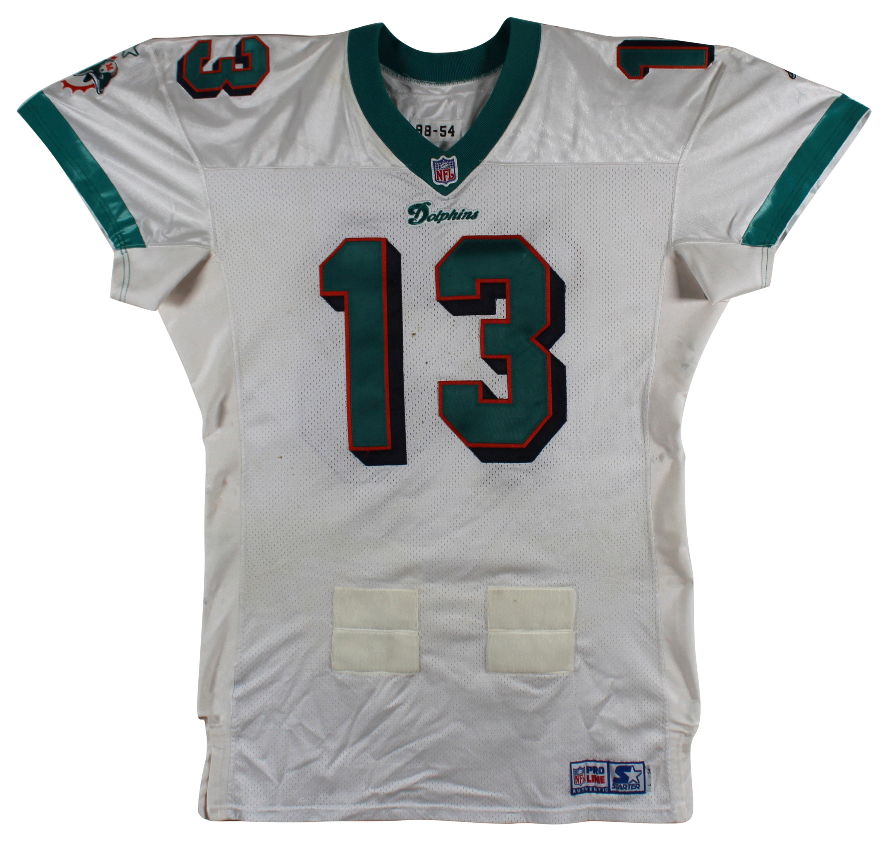 Dolphins Dan Marino 1998 Game Worn White Starter Size 54 Jersey Photomatched!