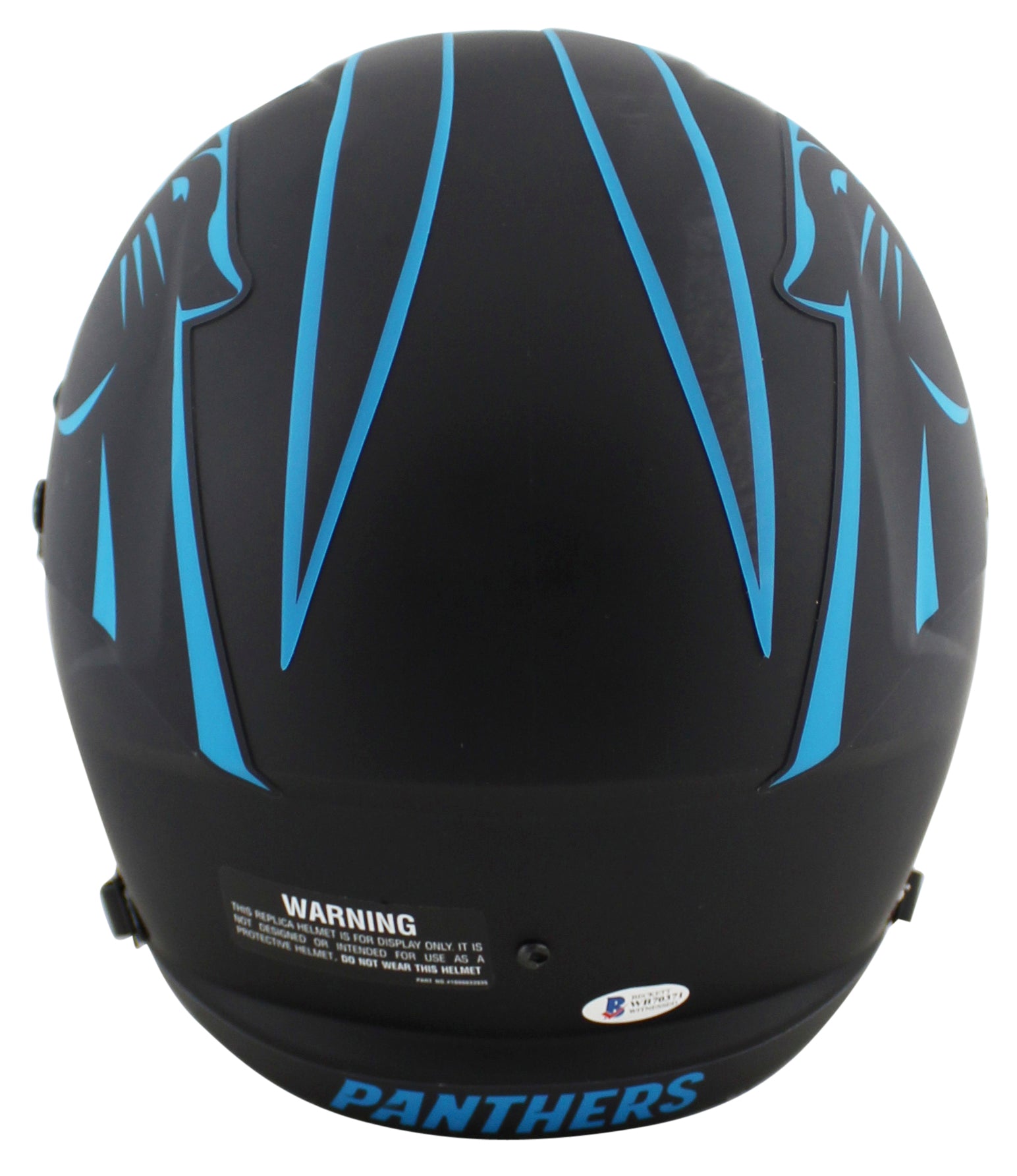 Panthers Luke Kuechly "Keep Pounding" Signed Eclipse F/S Speed Rep Helmet BAS