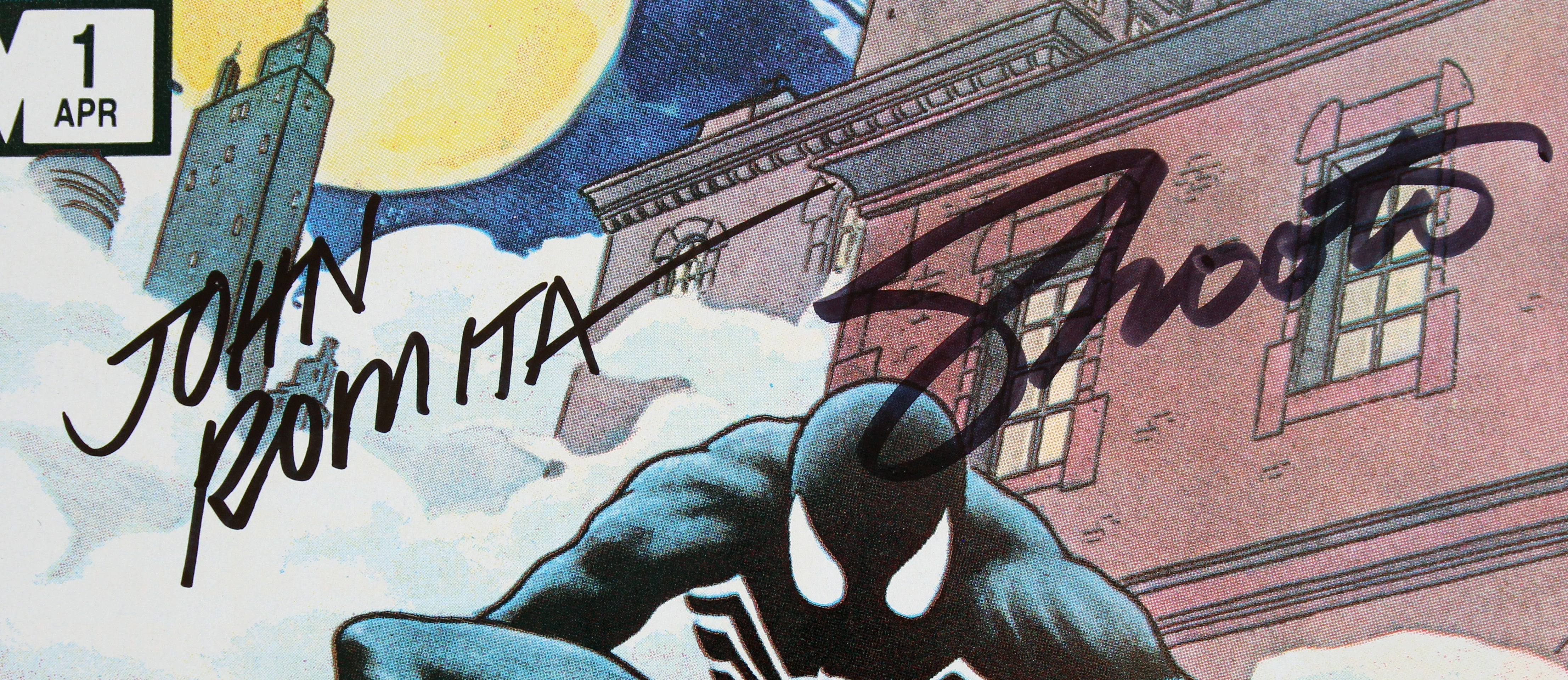 (4) Stan Lee, Romita., Shooter & Vess Signed Web Of Spider-Man #1 Comic JSA
