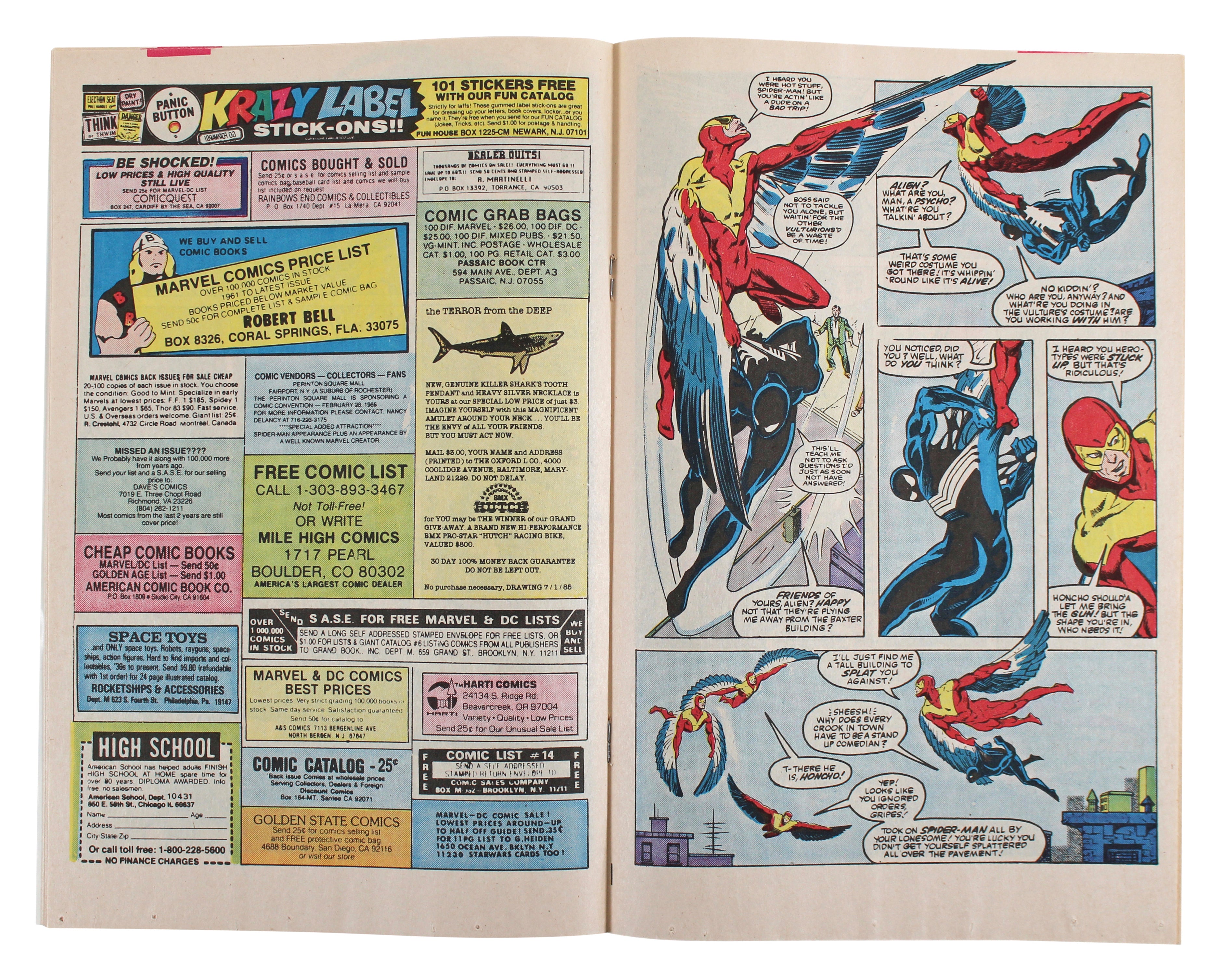 (4) Stan Lee, Romita., Shooter & Vess Signed Web Of Spider-Man #1 Comic JSA