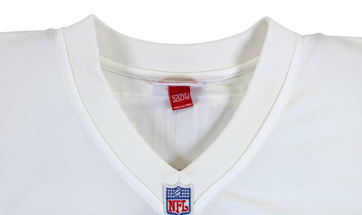 Falcons Deion Sanders "HOF 11" Signed White 1992 M&N NFL Legacy TB Jersey BAS