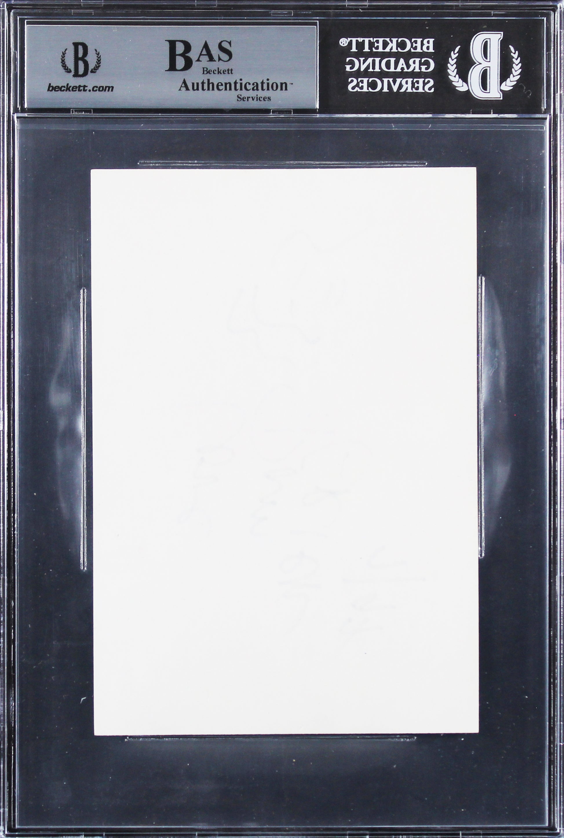 Pam Grier Jackie Brown "Love" Signed 4x6 Index Card w/ Sketch BAS Slabbed