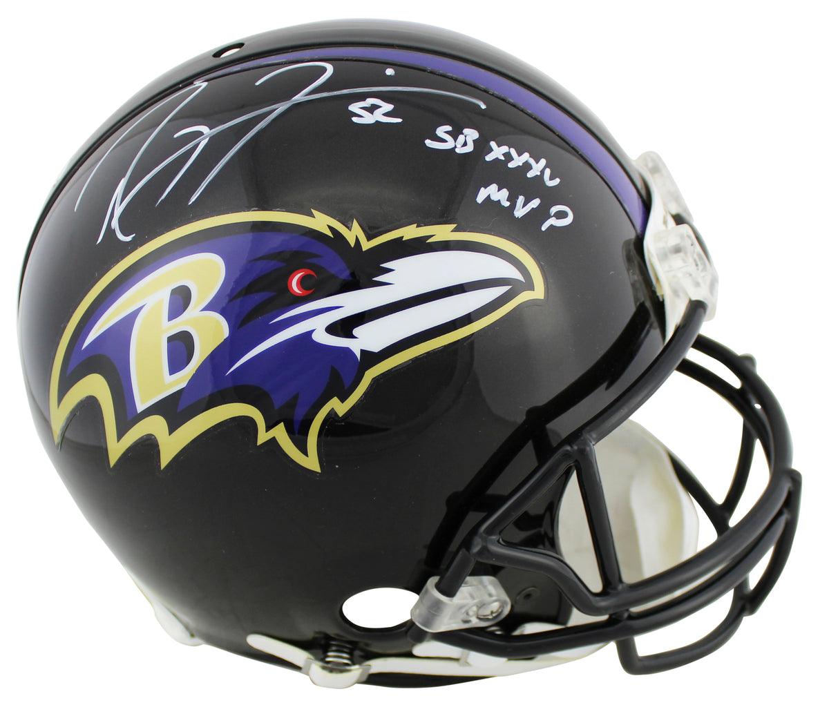 Ravens Ray Lewis "SB XXXV MVP" Signed Proline Full Size Helmet BAS Witnessed