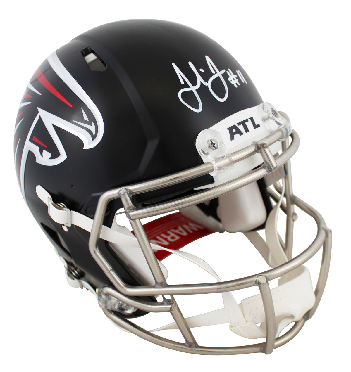Falcons Julio Jones Authentic Signed Full Size Speed Proline Helmet BAS Witness