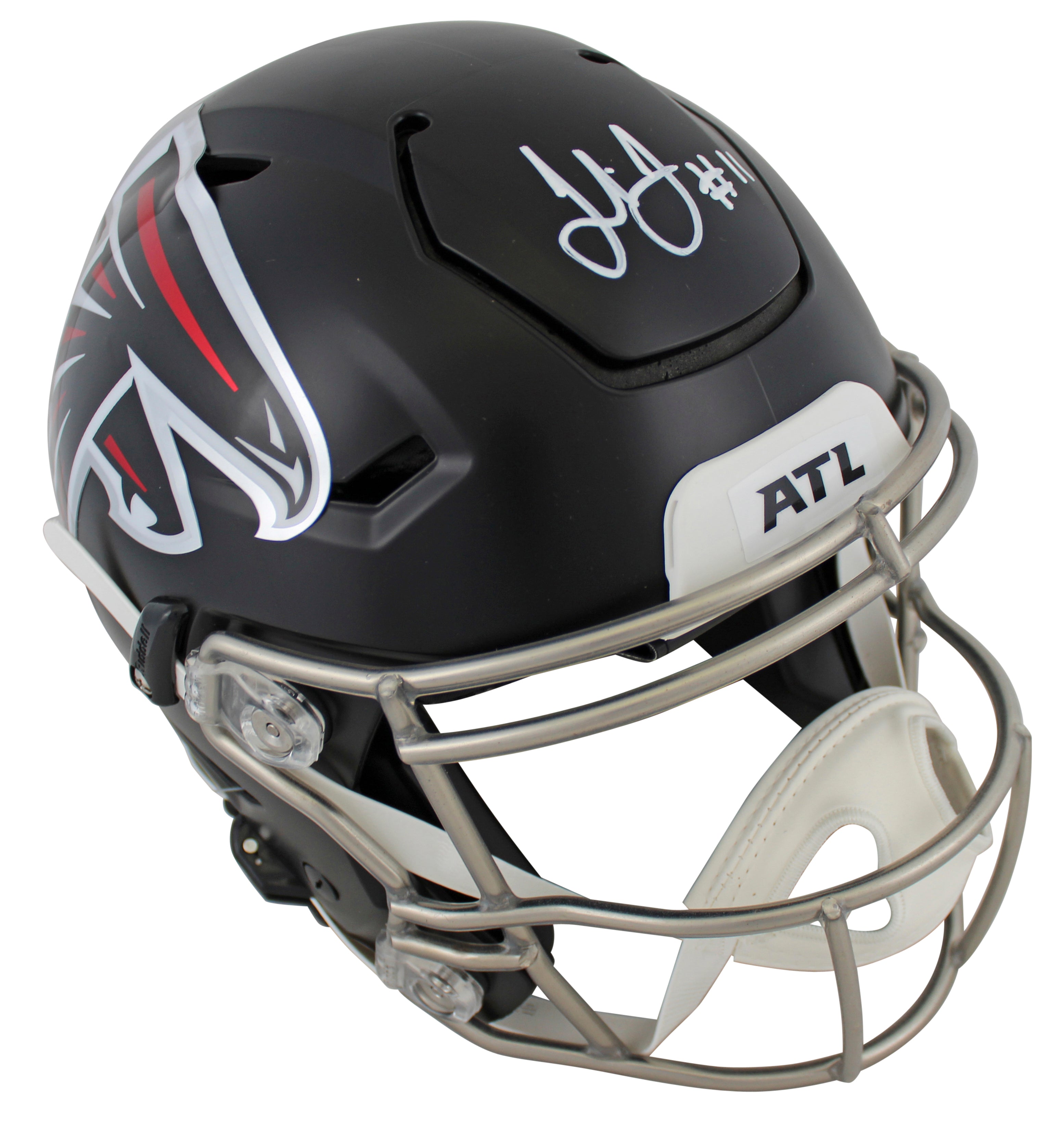 Falcons Julio Jones Authentic Signed Speed Flex Full Size Helmet BAS Witnessed