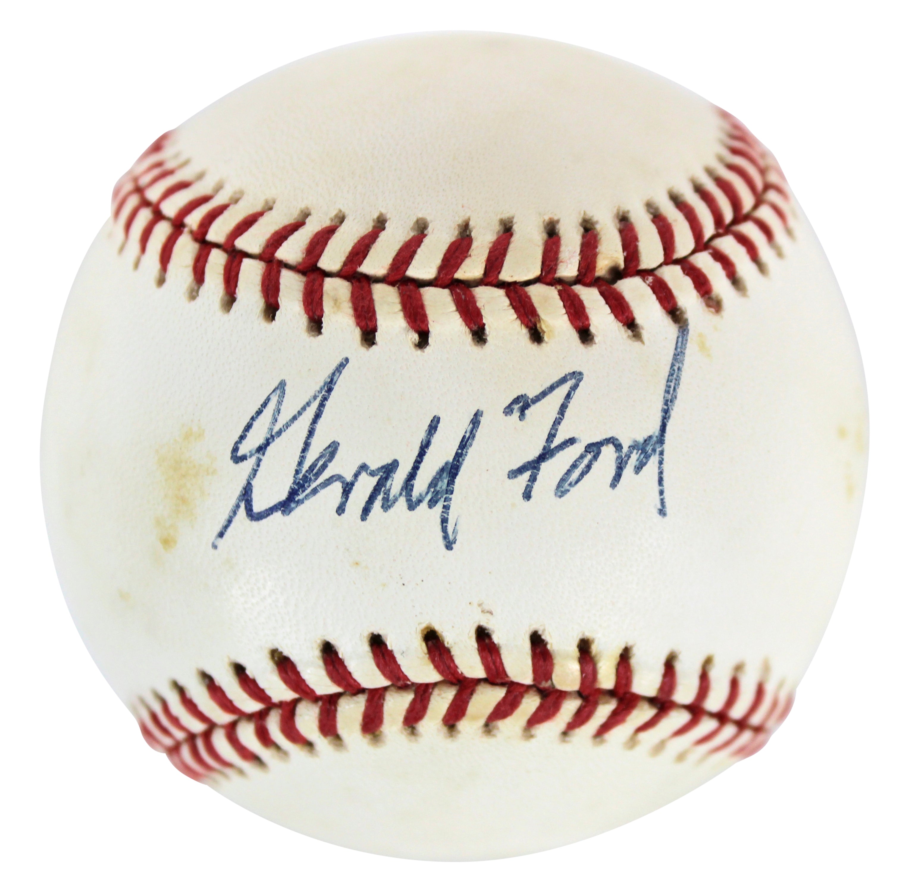 Gerald R. Ford Authentic Signed Bobby Brown Oal Baseball Autographed BAS #A12340