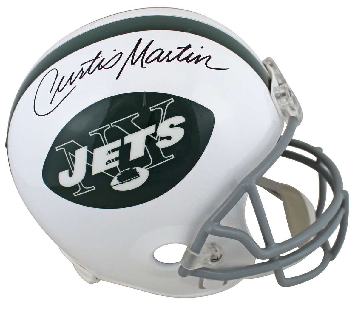 Jets Curtis Martin Authentic Signed Full Size Rep Helmet PSA/DNA Itp